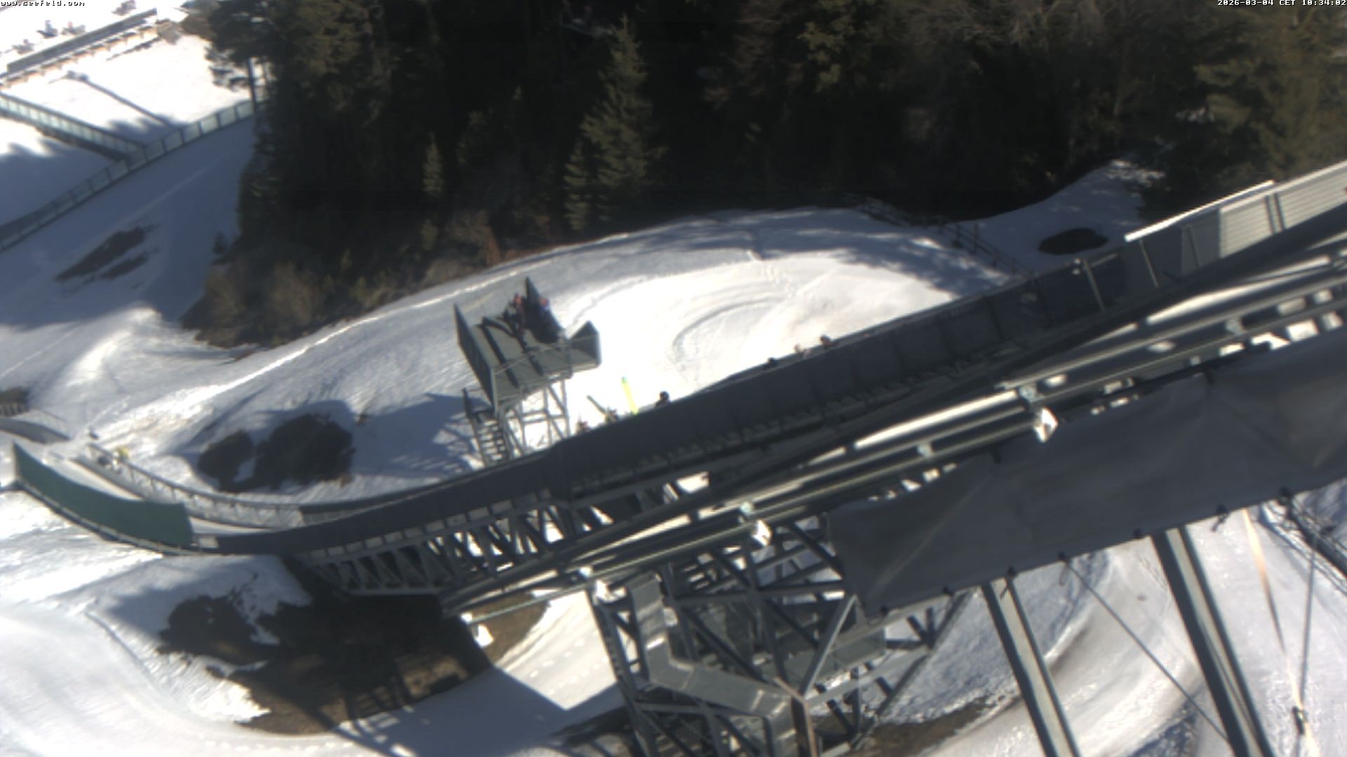 Archiv Foto Webcam Sprungschanze, Seefeld in Tirol