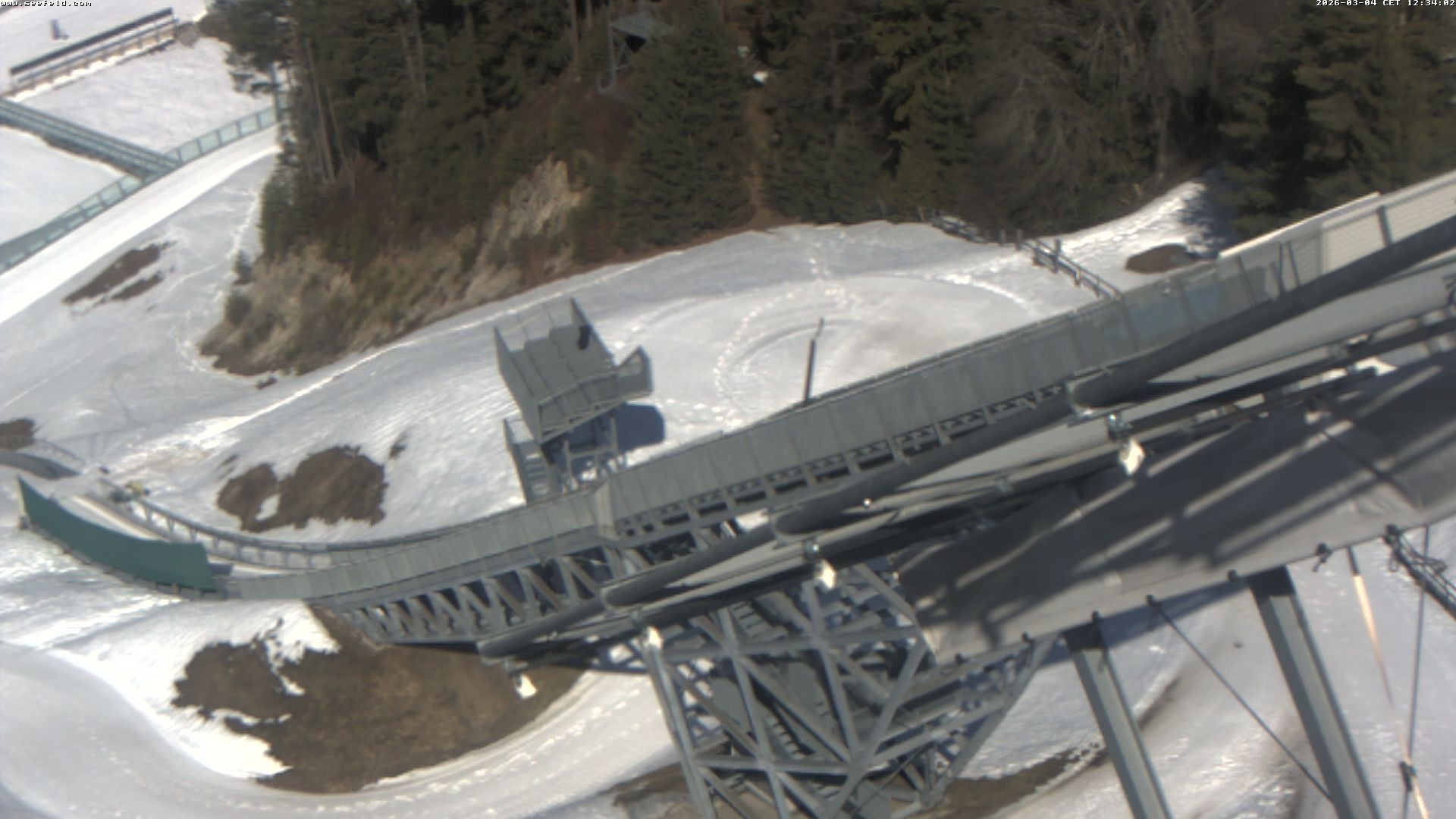 Archiv Foto Webcam Sprungschanze, Seefeld in Tirol