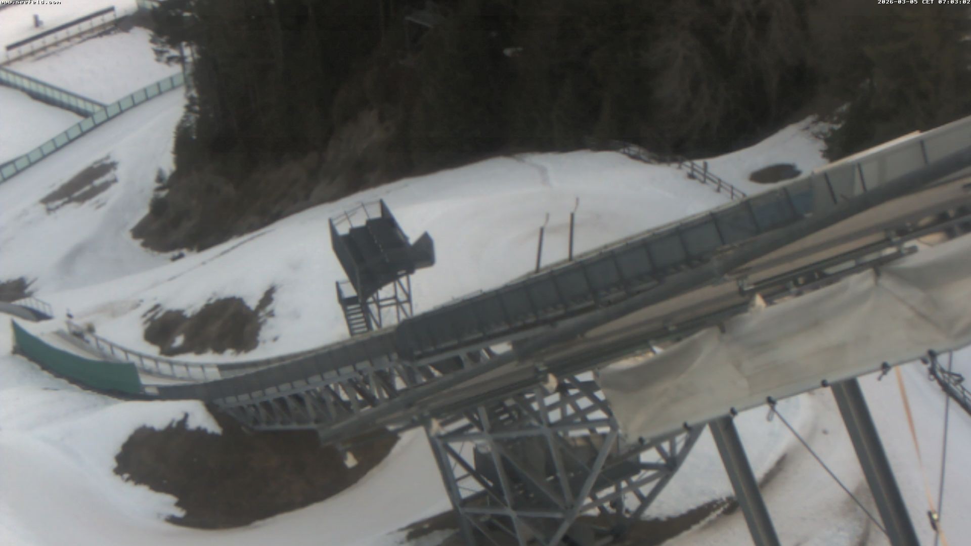 Archiv Foto Webcam Sprungschanze, Seefeld in Tirol