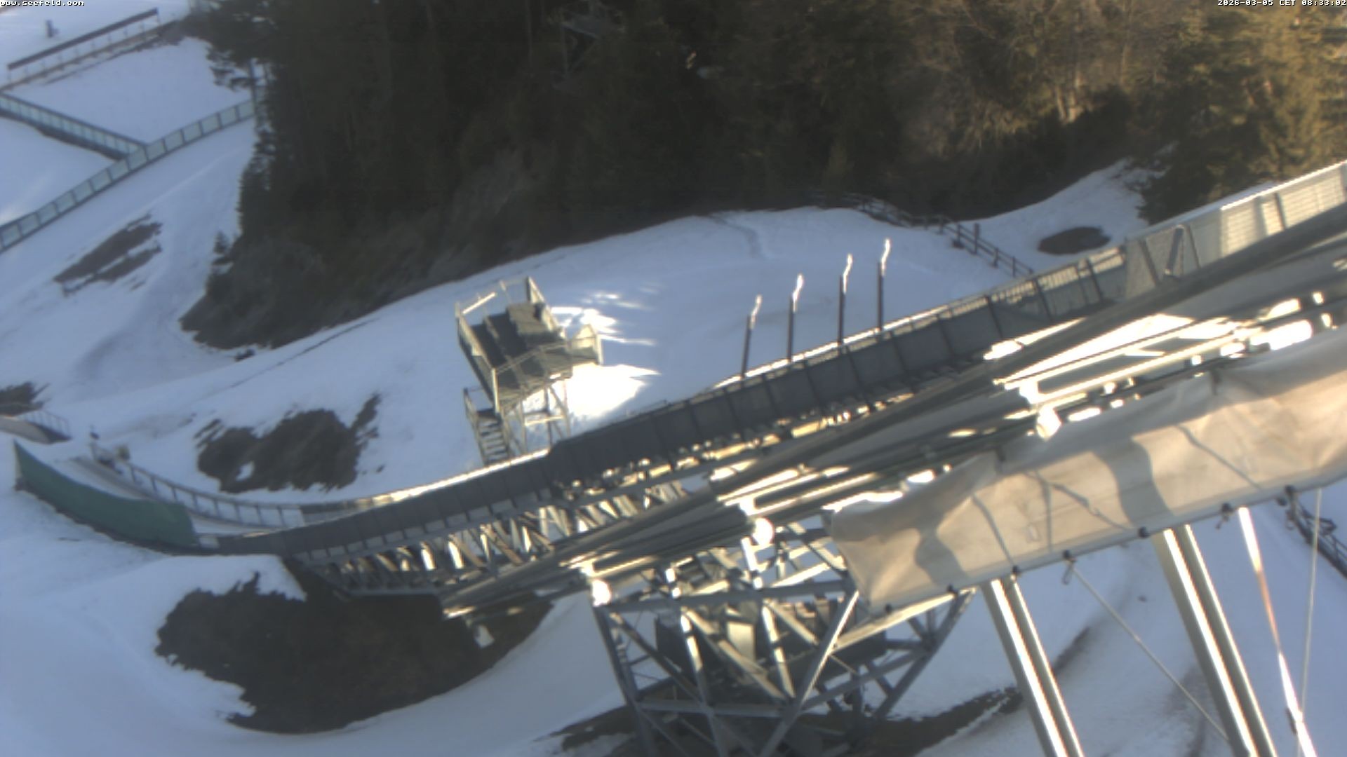 Archiv Foto Webcam Sprungschanze, Seefeld in Tirol