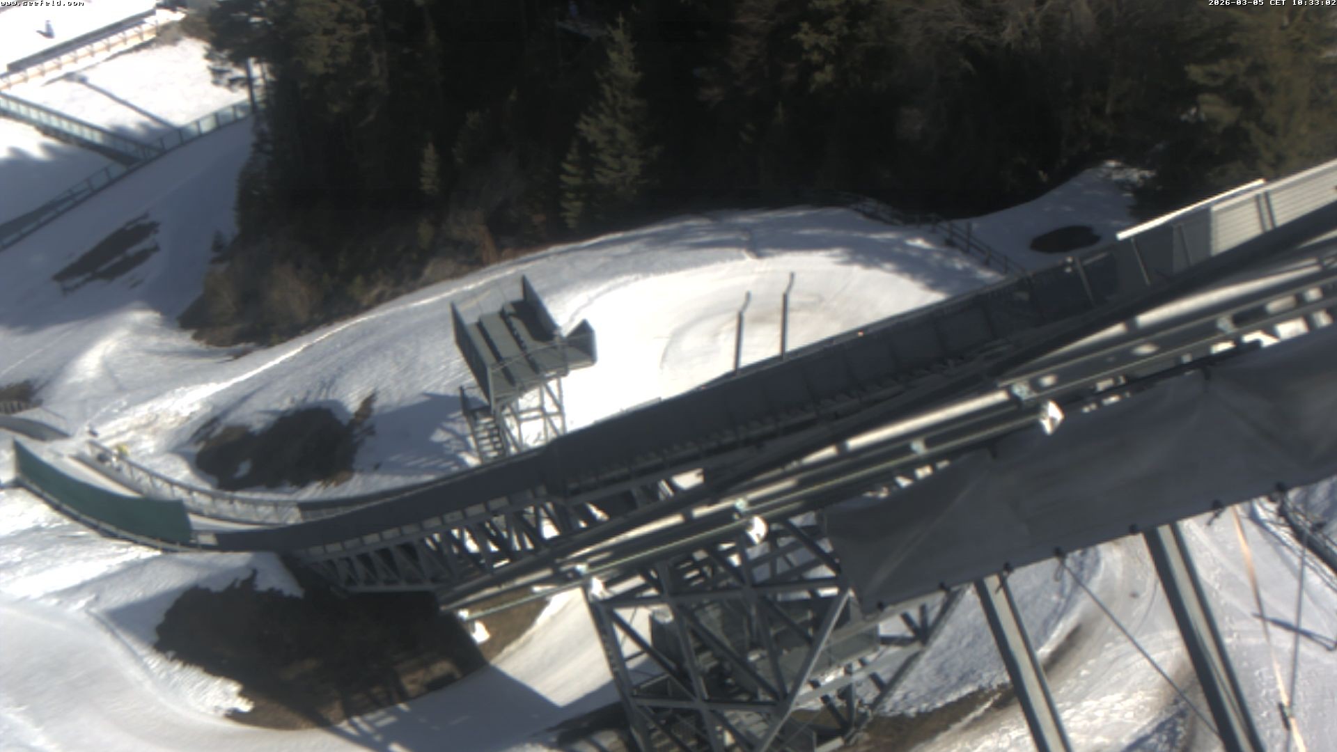 Archiv Foto Webcam Sprungschanze, Seefeld in Tirol