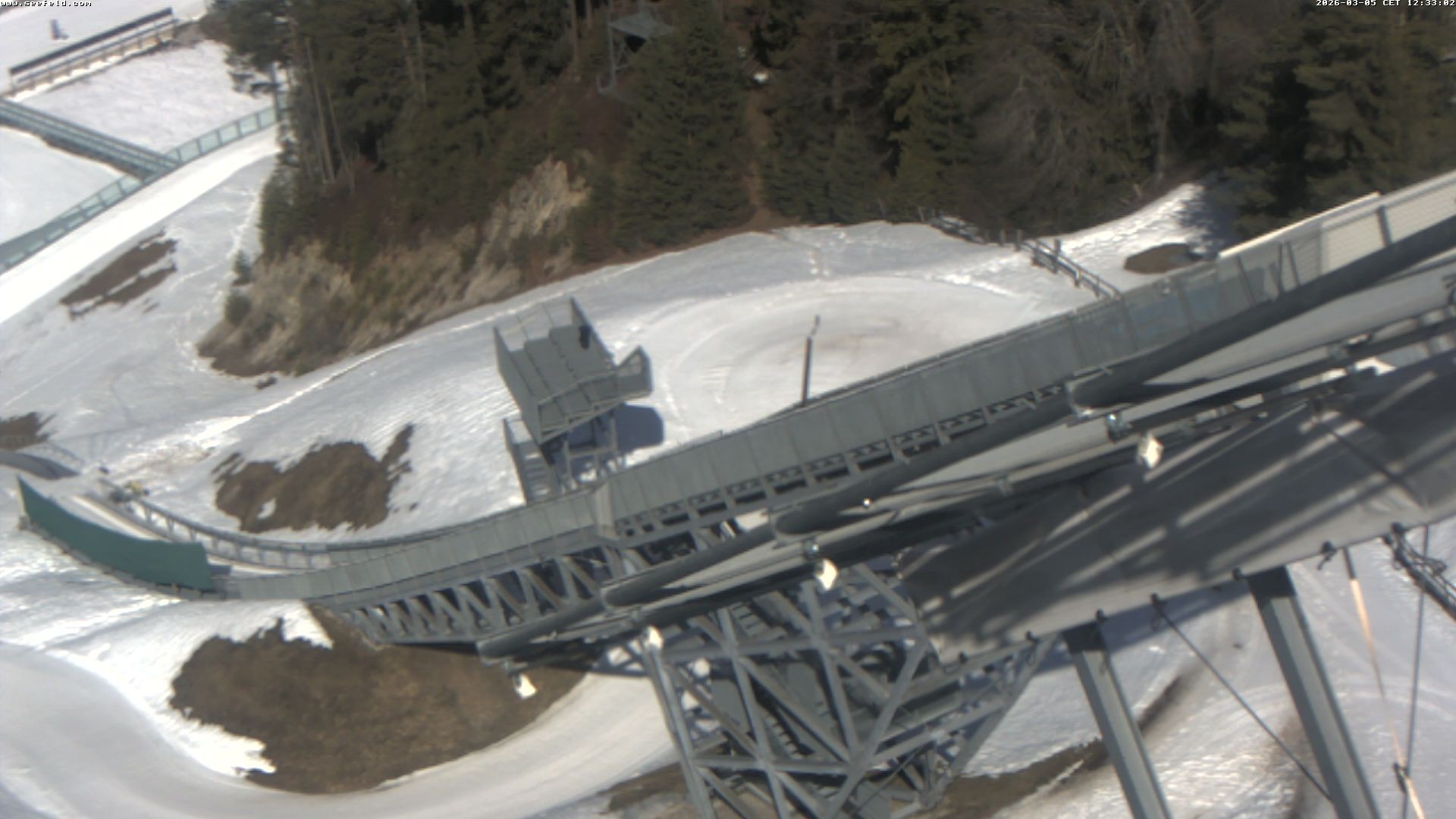 Archiv Foto Webcam Sprungschanze, Seefeld in Tirol