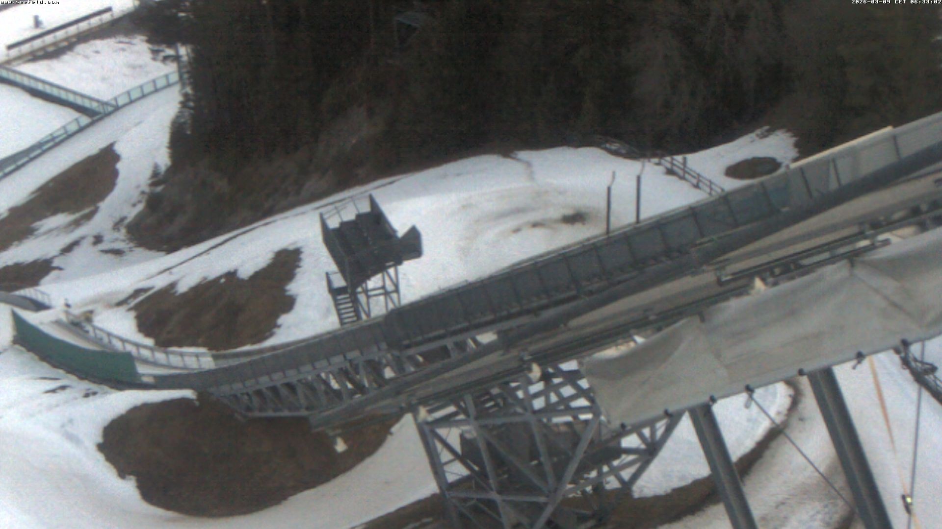 Archiv Foto Webcam Sprungschanze, Seefeld in Tirol