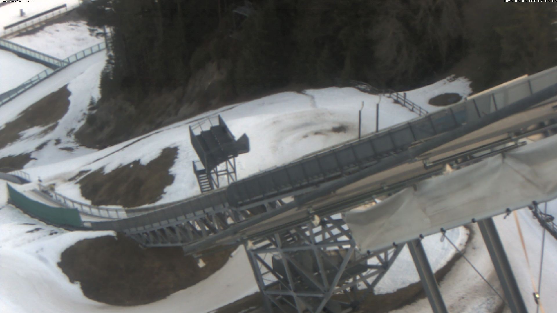 Archiv Foto Webcam Sprungschanze, Seefeld in Tirol