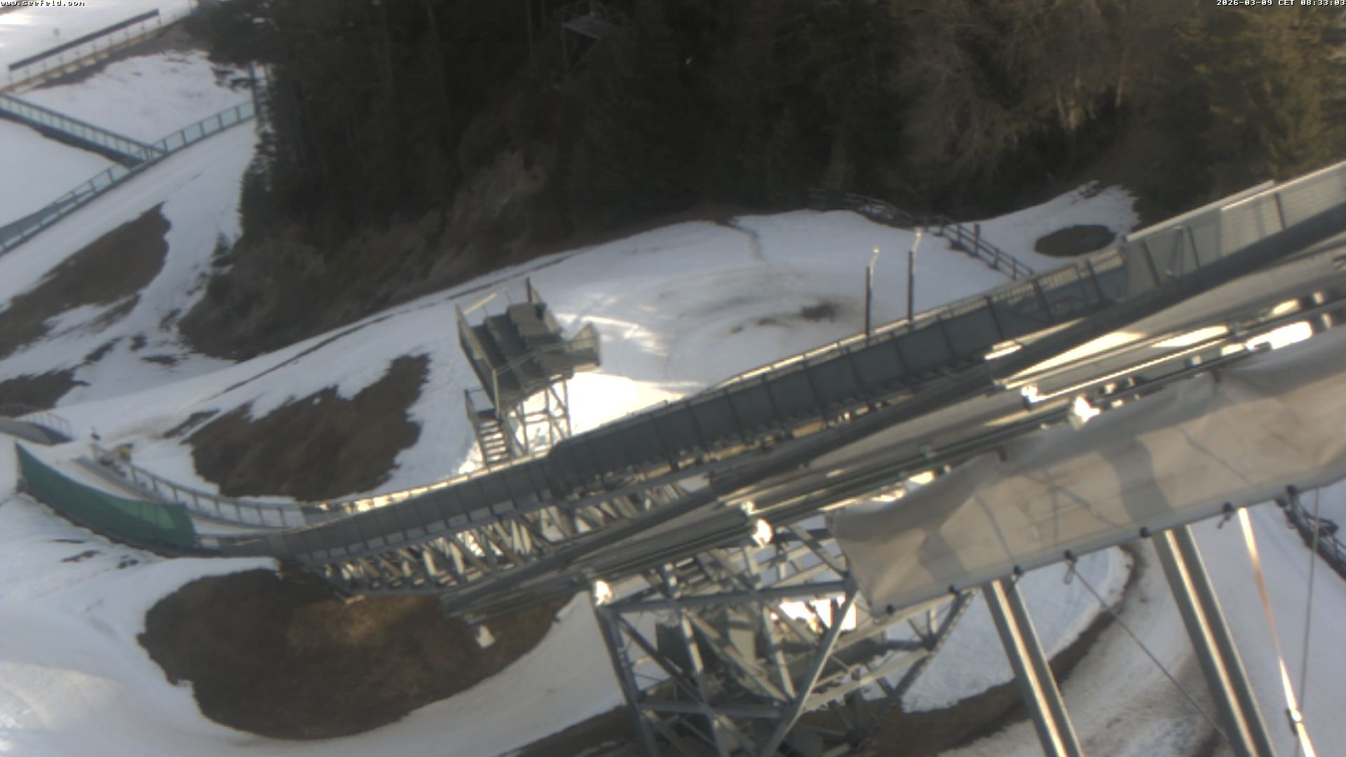 Archiv Foto Webcam Sprungschanze, Seefeld in Tirol