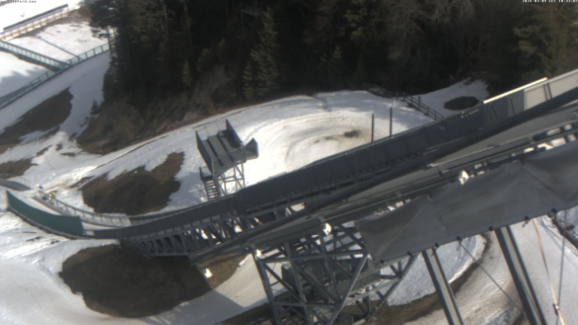 Archiv Foto Webcam Sprungschanze, Seefeld in Tirol