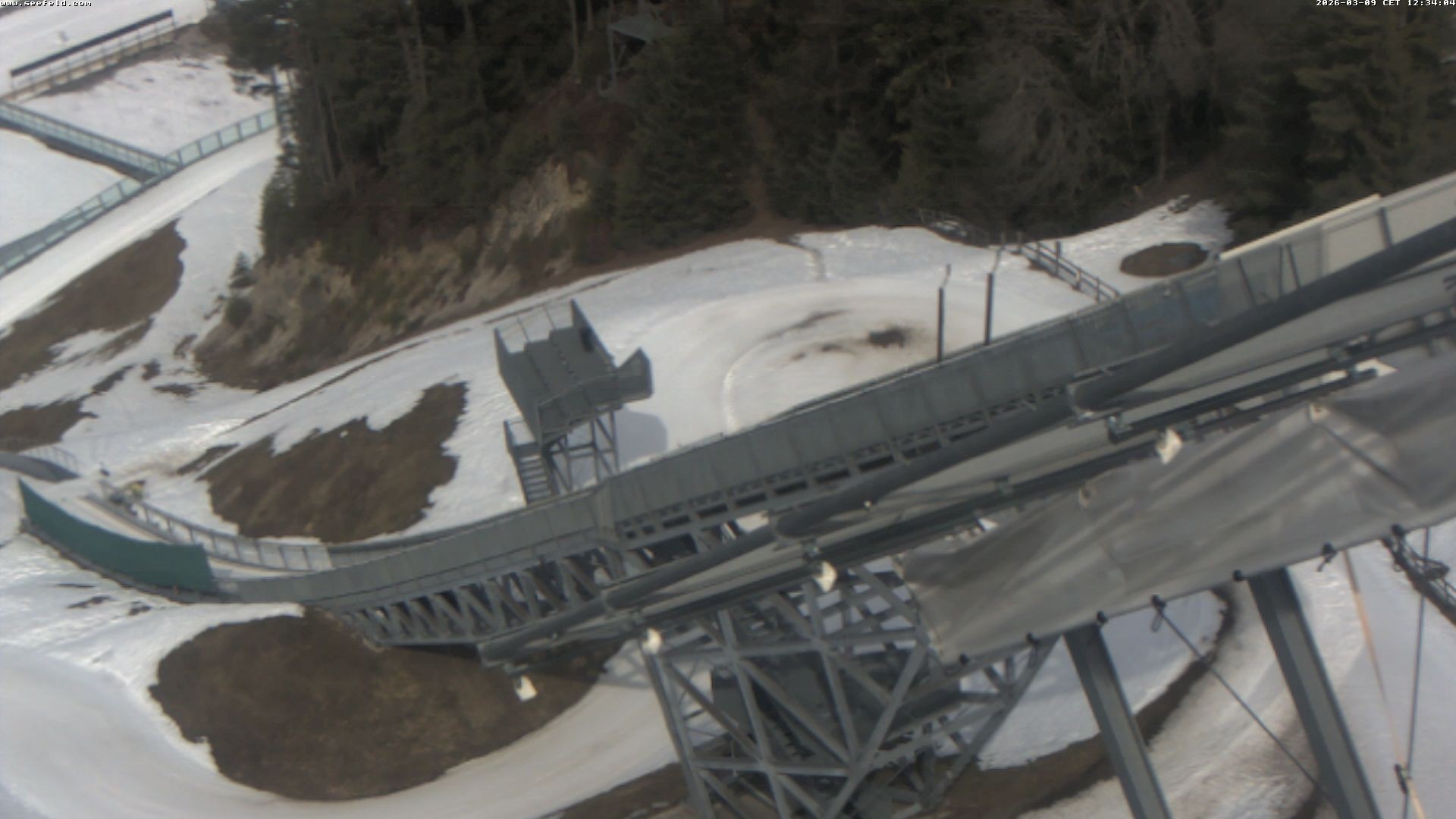 Archiv Foto Webcam Sprungschanze, Seefeld in Tirol