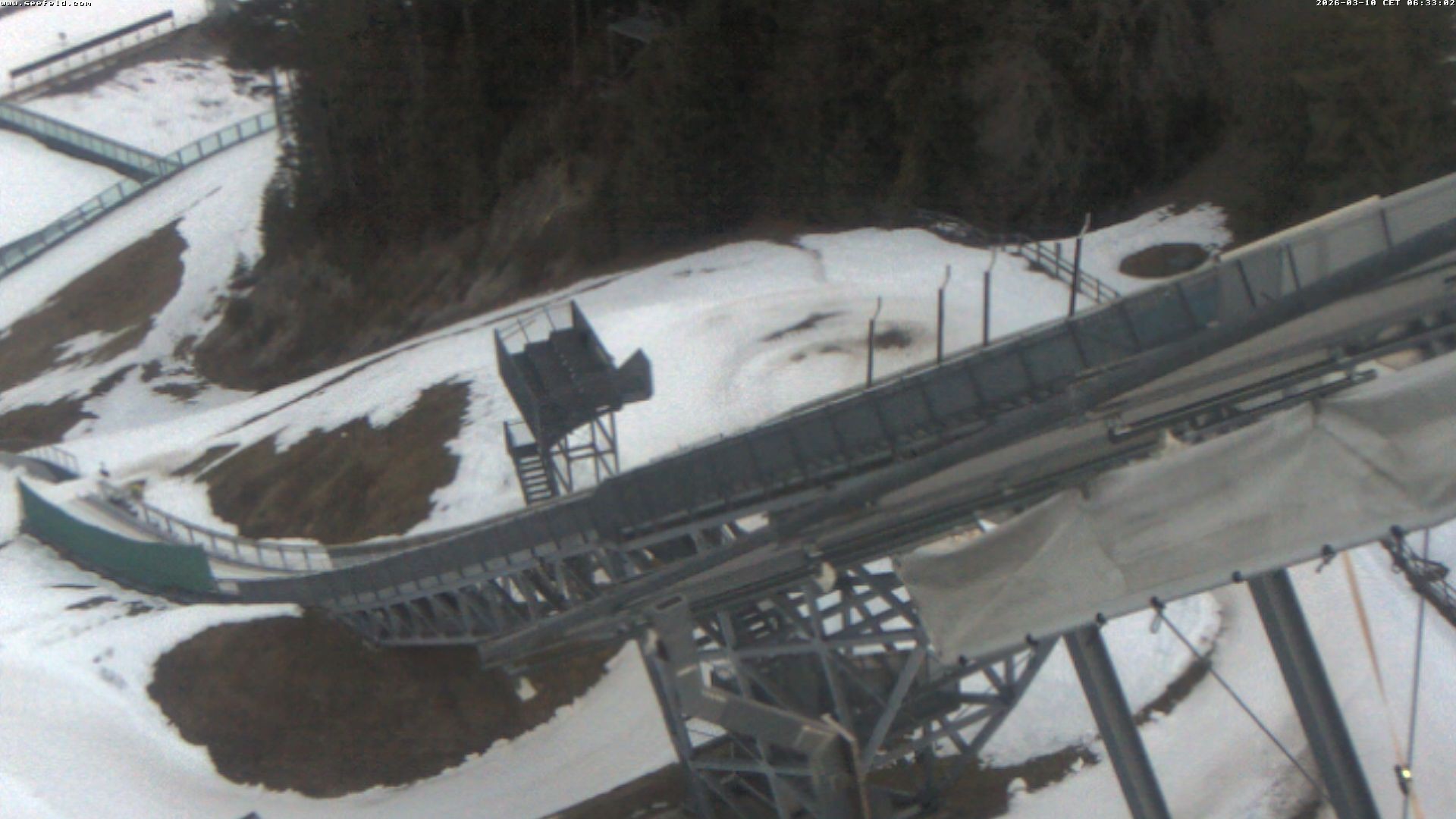 Archiv Foto Webcam Sprungschanze, Seefeld in Tirol