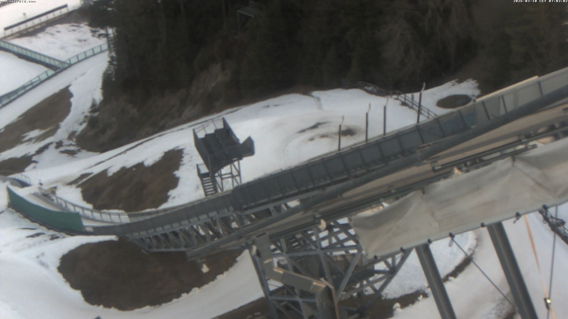 Archiv Foto Webcam Sprungschanze, Seefeld in Tirol