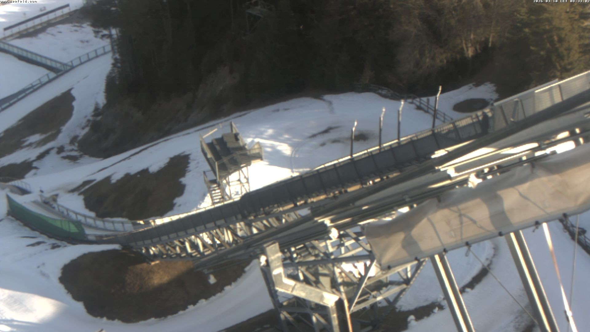 Archiv Foto Webcam Sprungschanze, Seefeld in Tirol