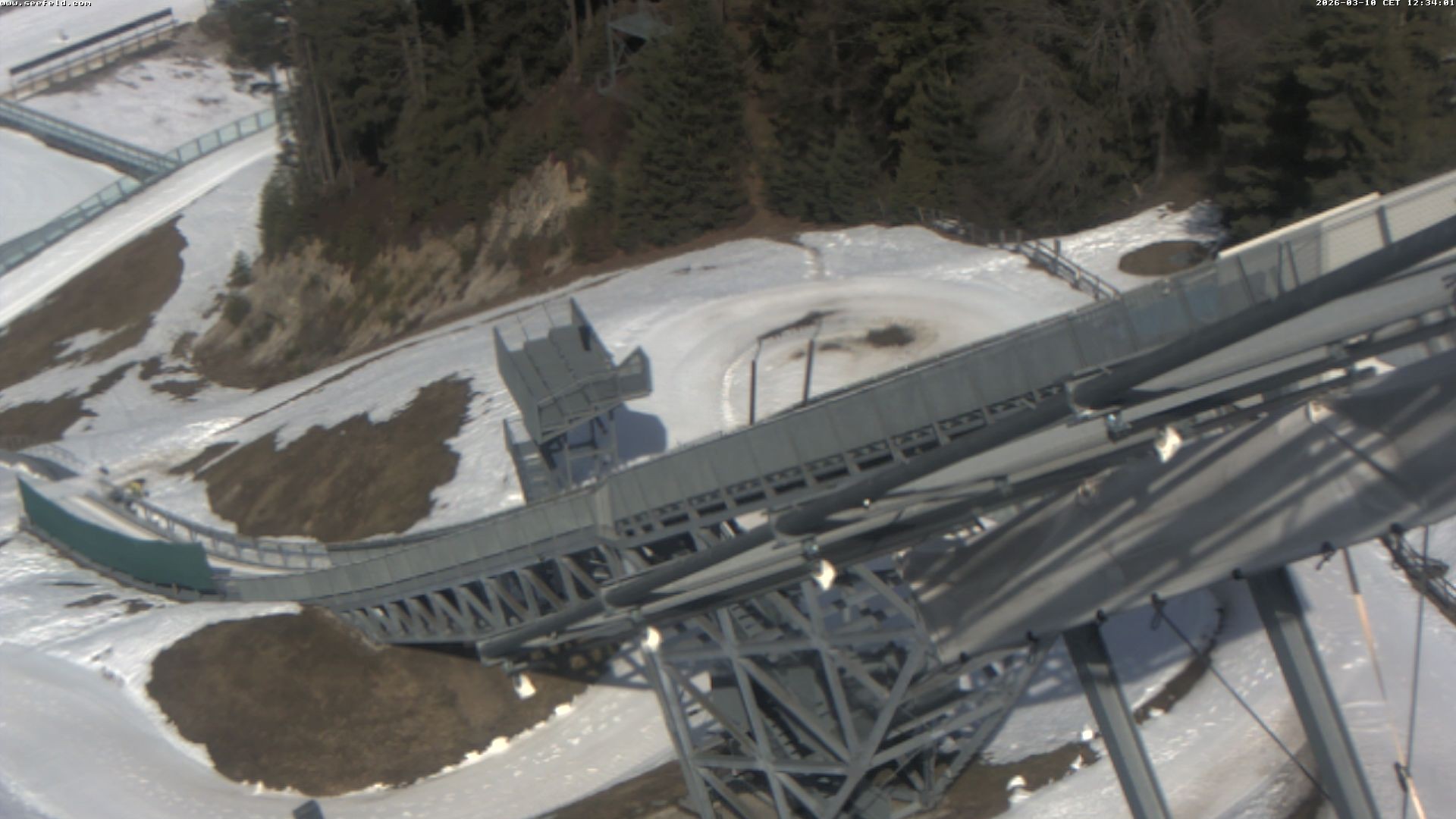 Archiv Foto Webcam Sprungschanze, Seefeld in Tirol