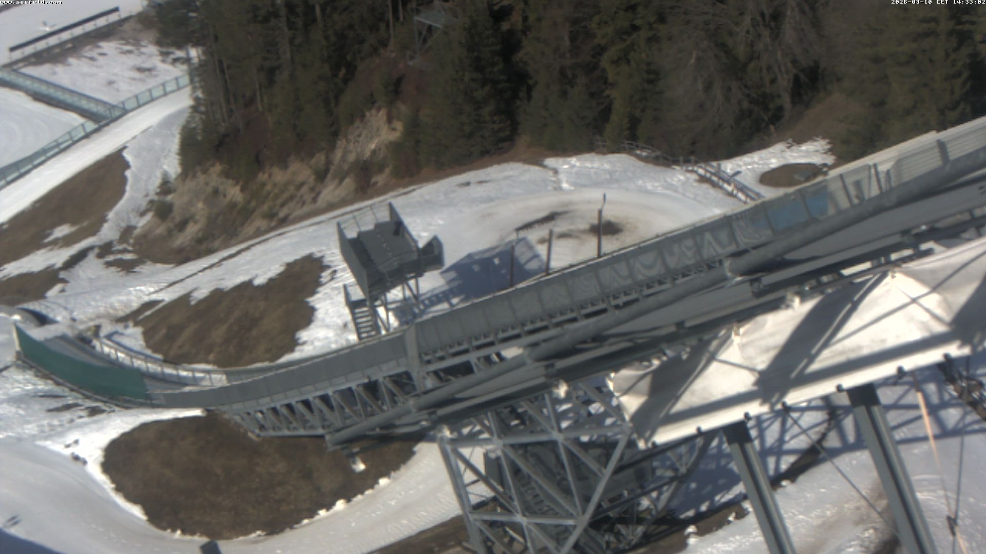 Archiv Foto Webcam Sprungschanze, Seefeld in Tirol