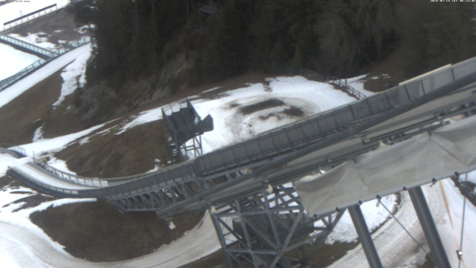 Archiv Foto Webcam Sprungschanze, Seefeld in Tirol