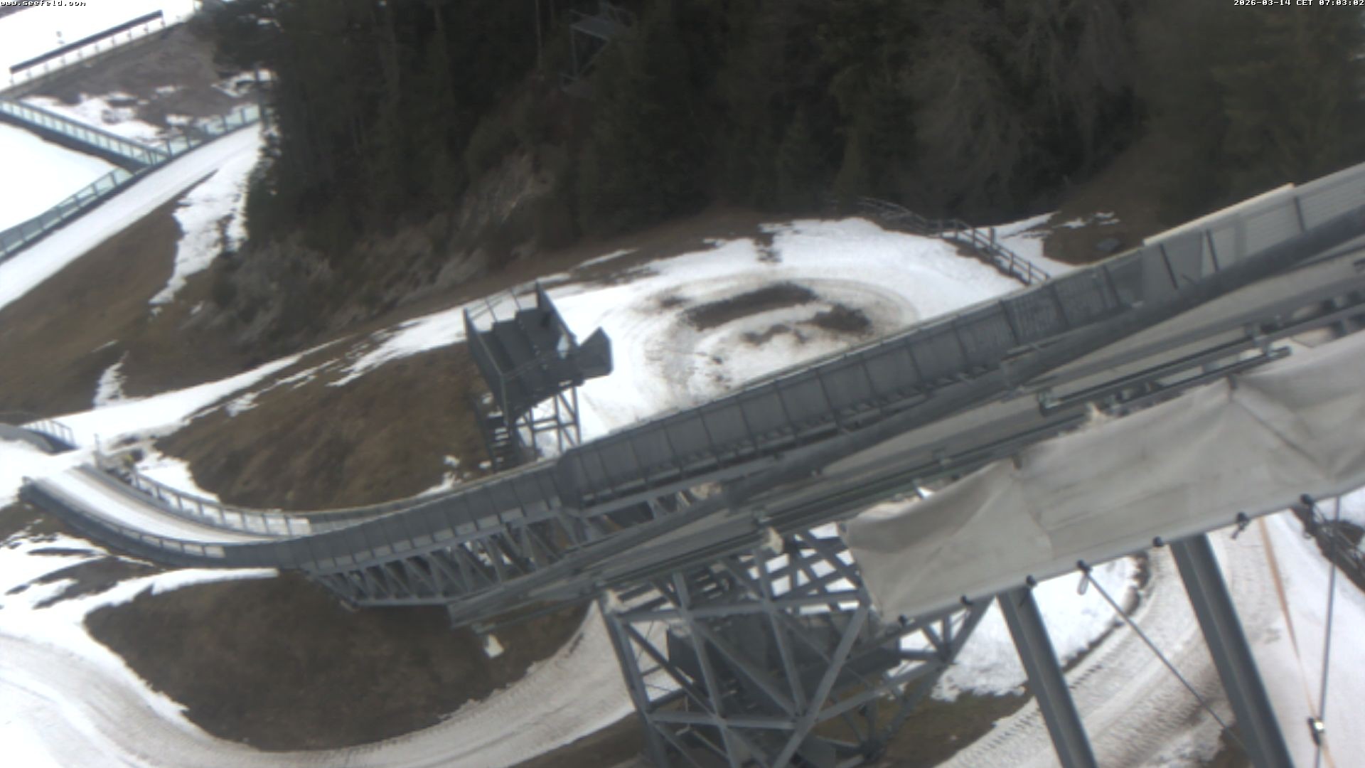Archiv Foto Webcam Sprungschanze, Seefeld in Tirol