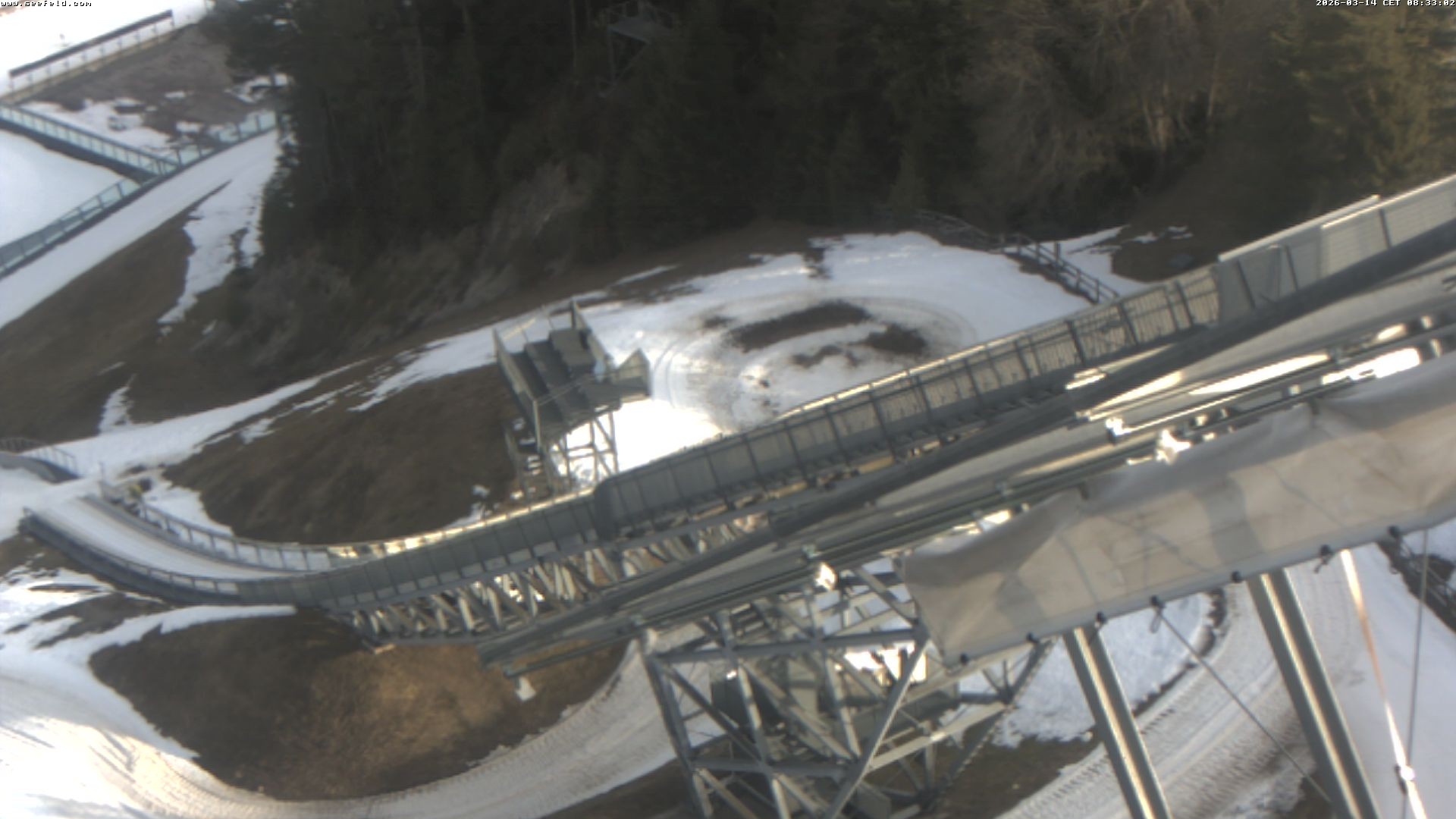 Archiv Foto Webcam Sprungschanze, Seefeld in Tirol