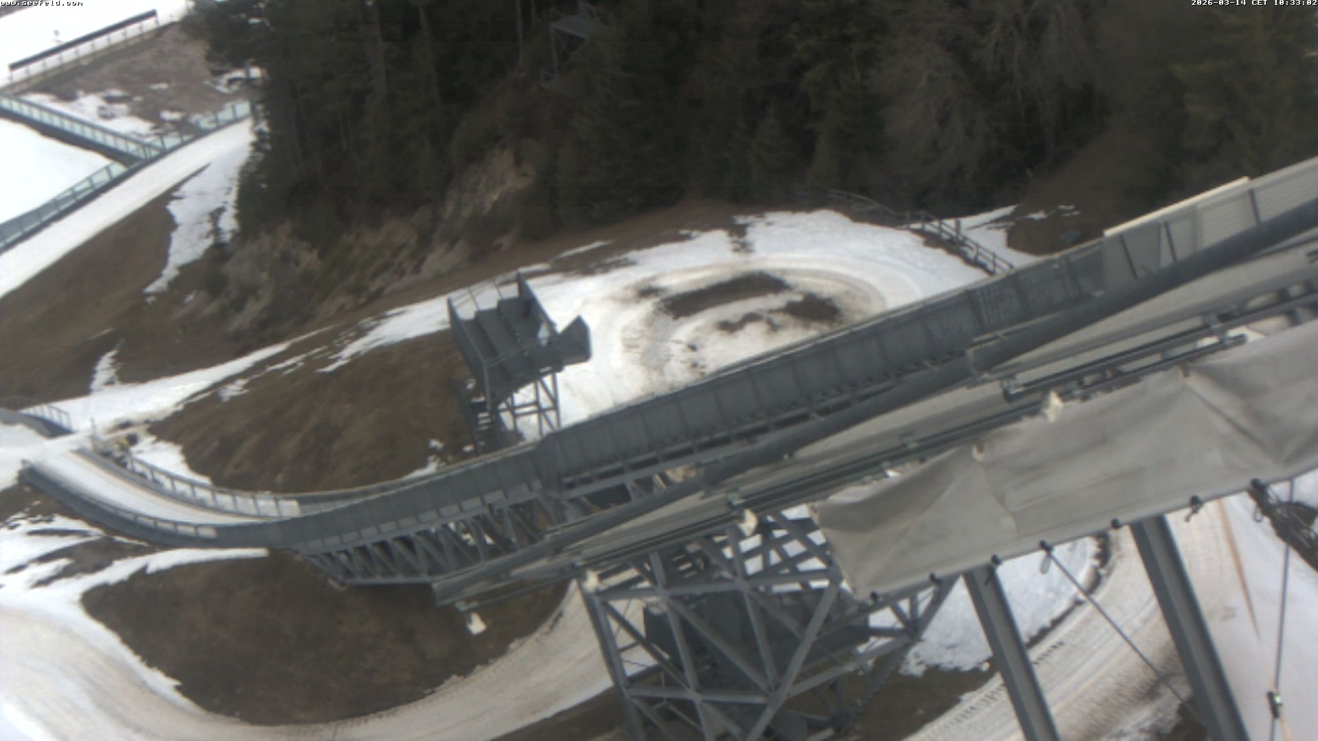 Archiv Foto Webcam Sprungschanze, Seefeld in Tirol