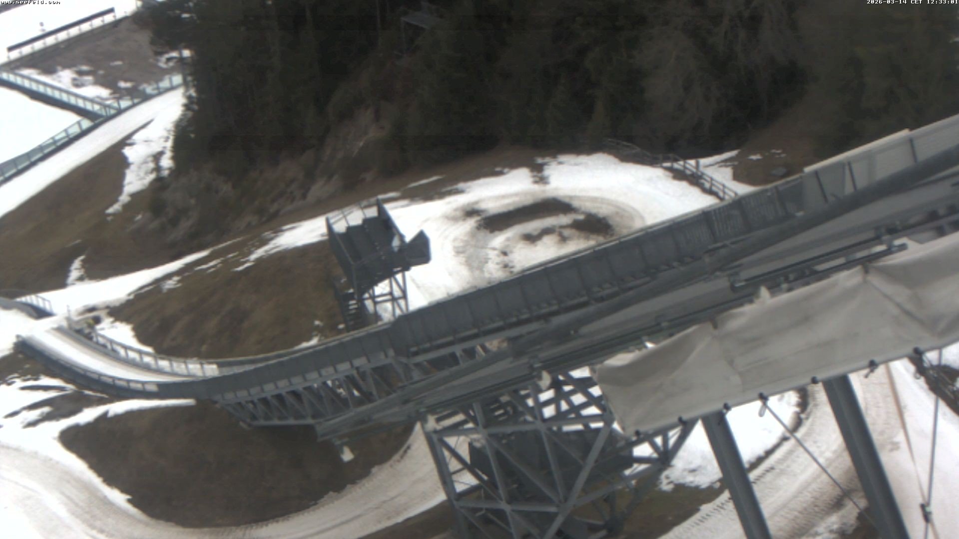 Archiv Foto Webcam Sprungschanze, Seefeld in Tirol