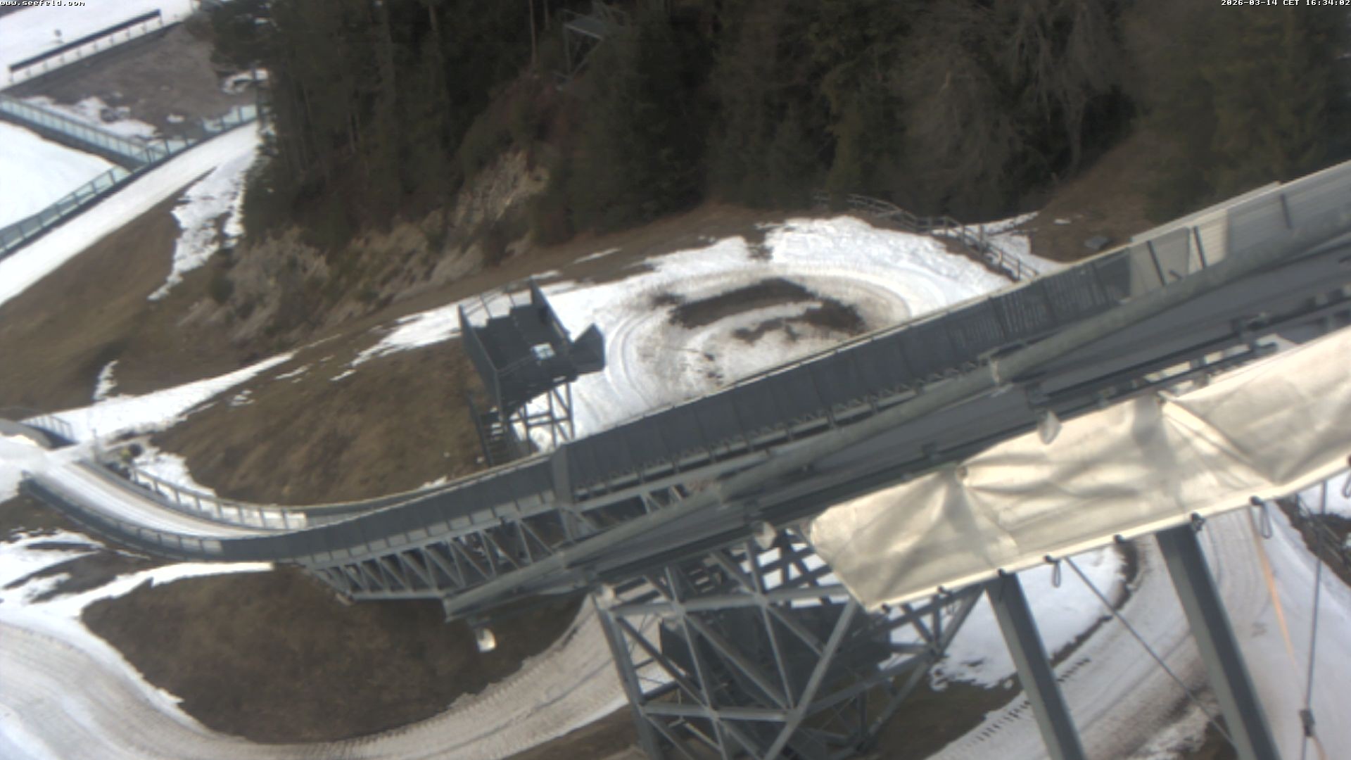 Archiv Foto Webcam Sprungschanze, Seefeld in Tirol