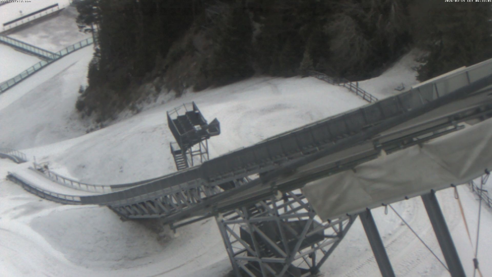 Archiv Foto Webcam Sprungschanze, Seefeld in Tirol