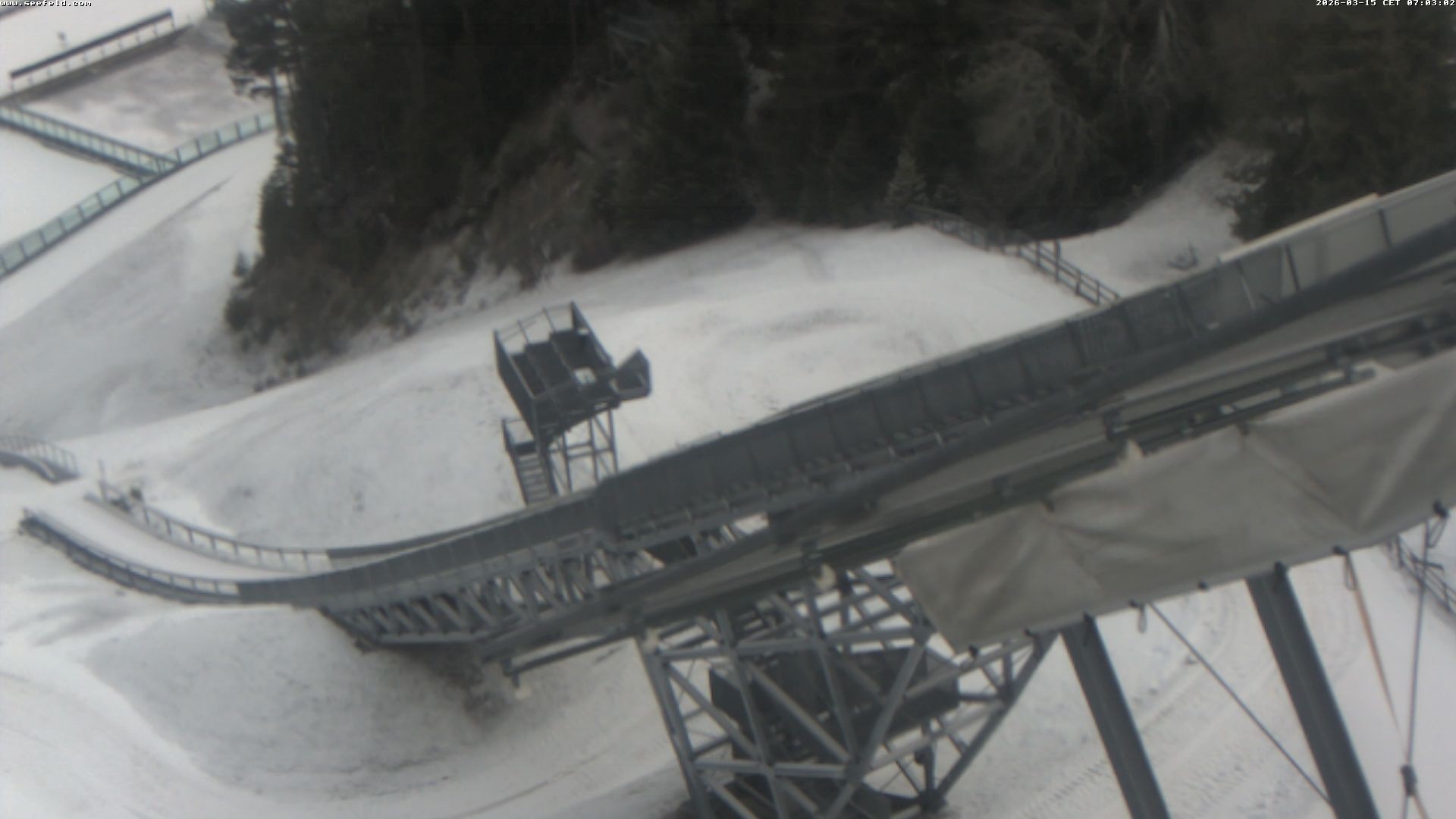 Archiv Foto Webcam Sprungschanze, Seefeld in Tirol