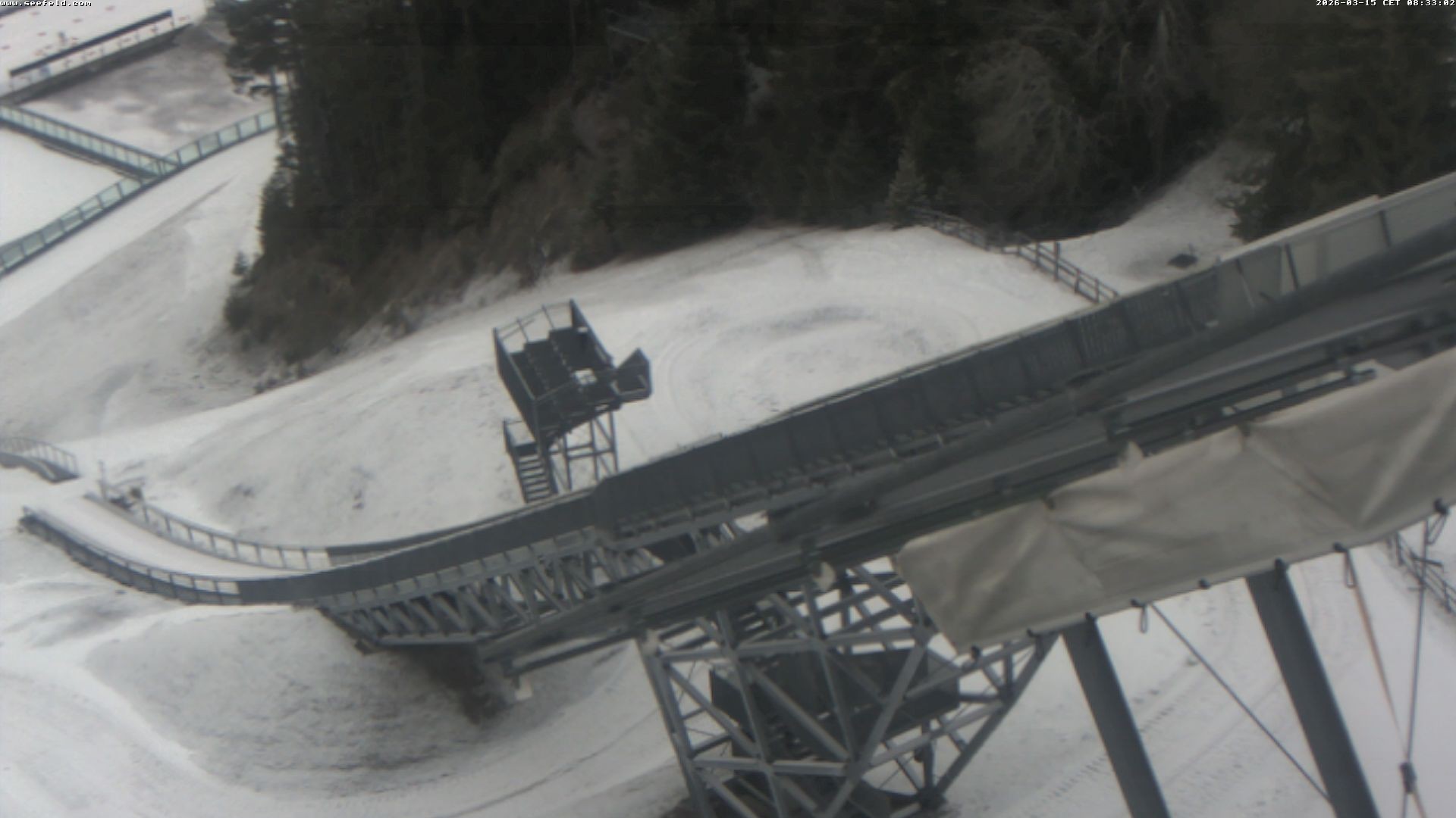 Archiv Foto Webcam Sprungschanze, Seefeld in Tirol