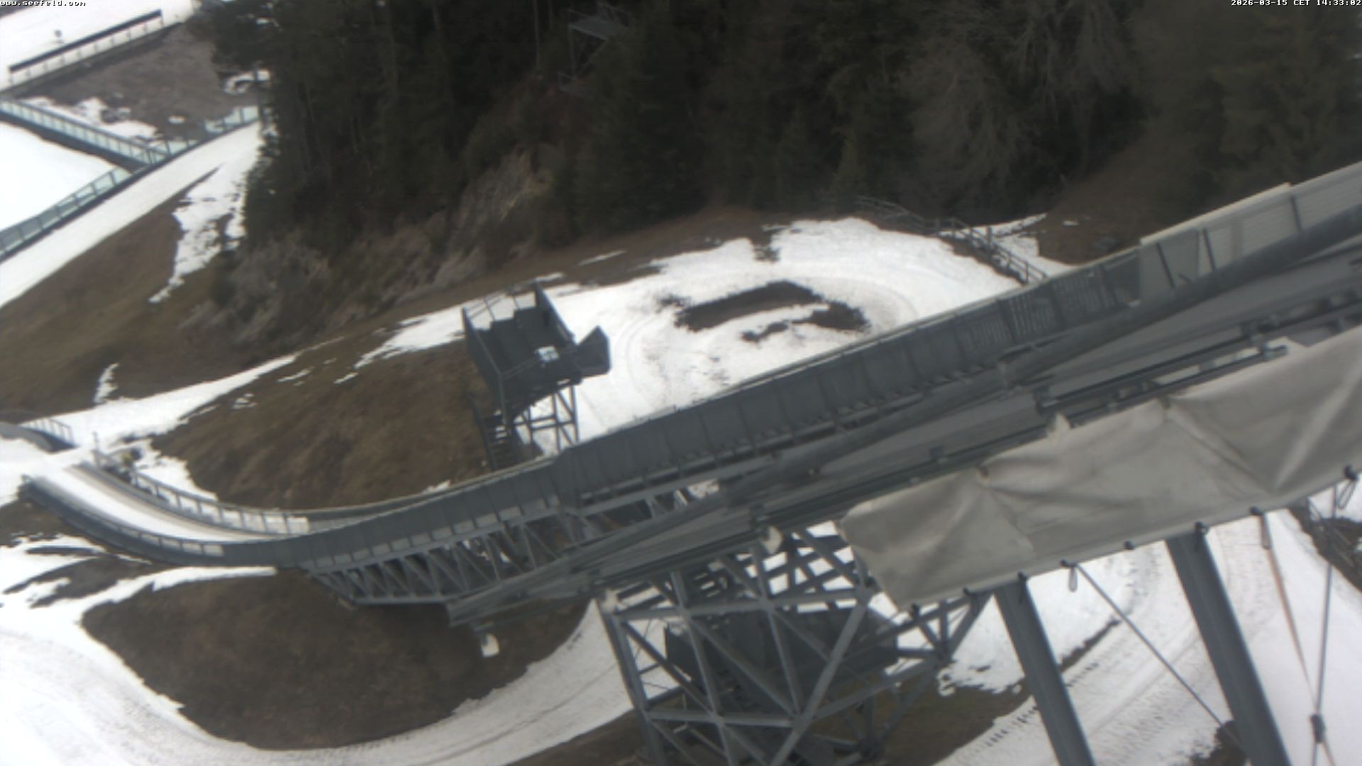 Archiv Foto Webcam Sprungschanze, Seefeld in Tirol