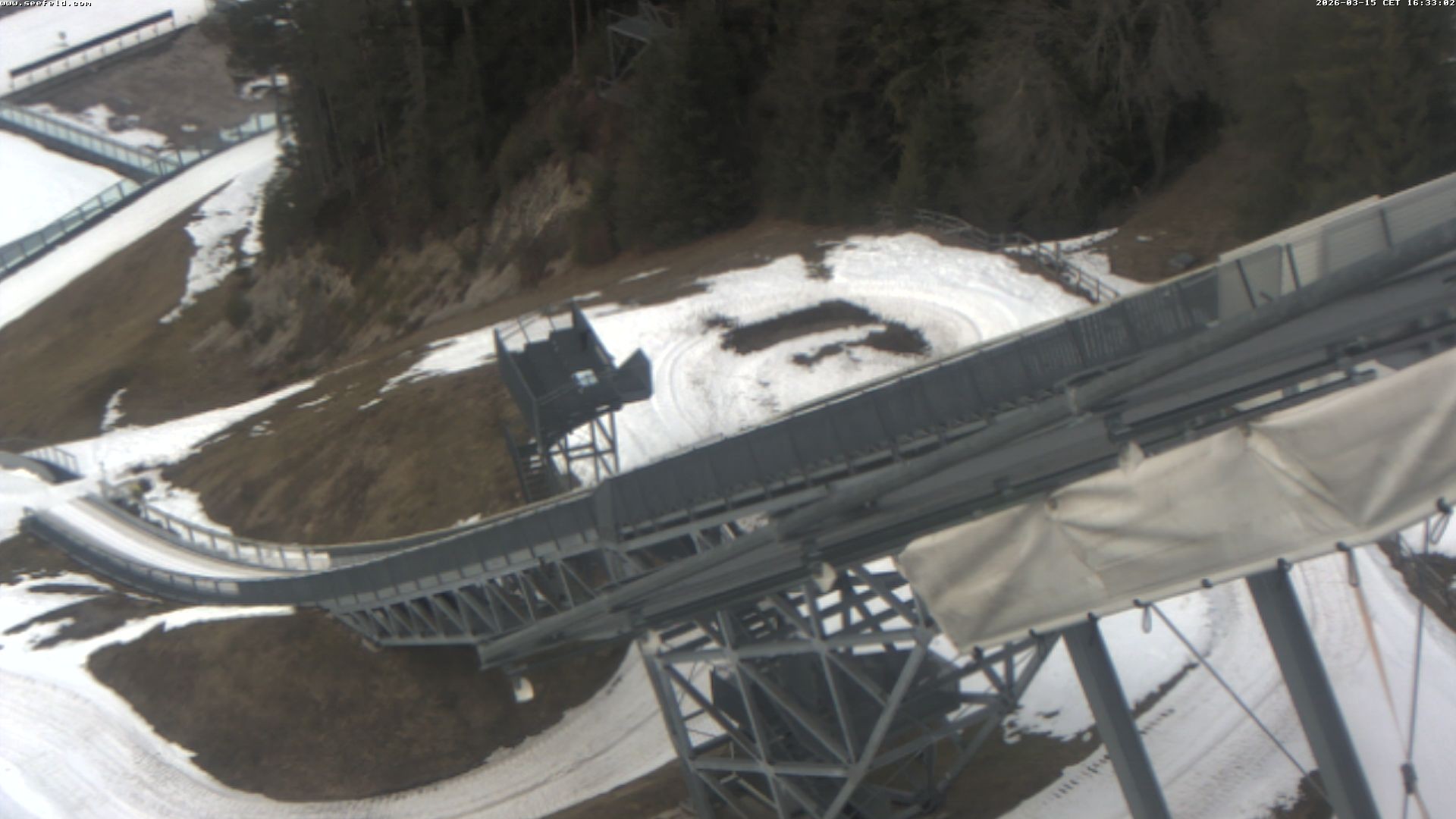 Archiv Foto Webcam Sprungschanze, Seefeld in Tirol