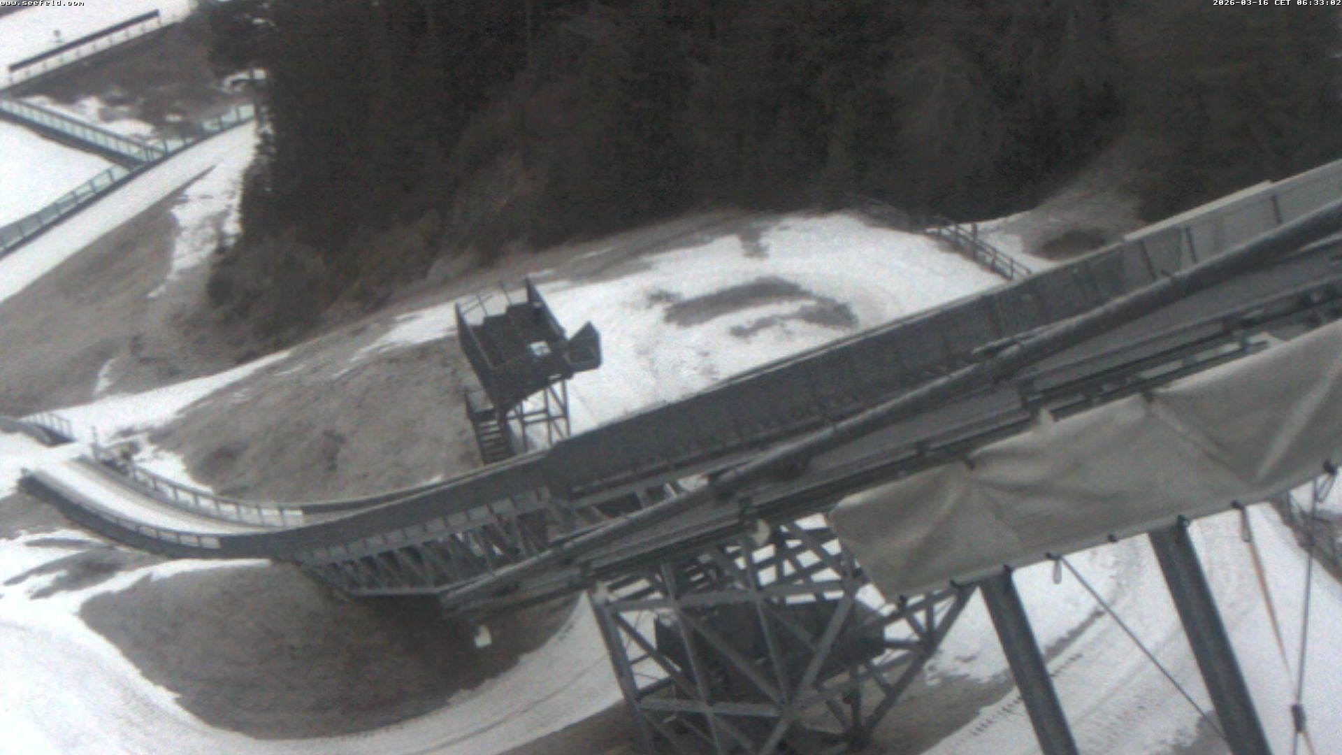 Archiv Foto Webcam Sprungschanze, Seefeld in Tirol
