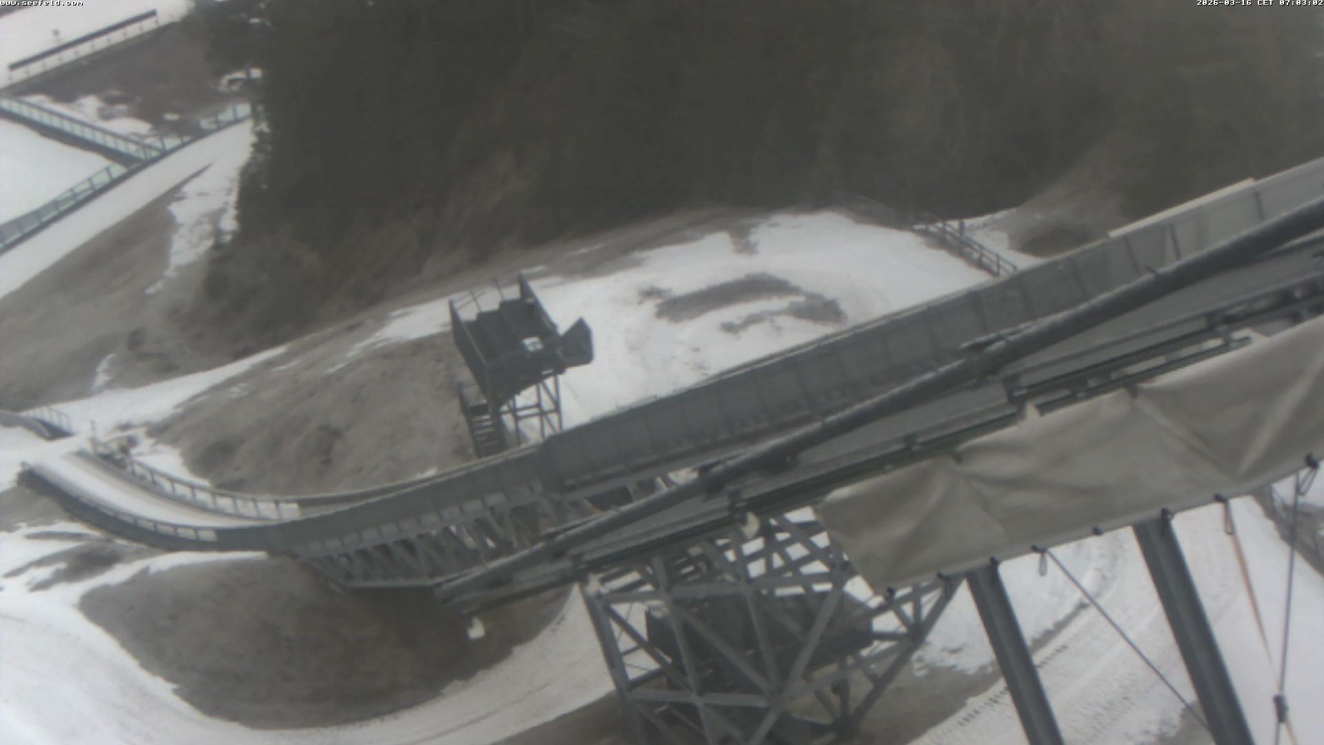 Archiv Foto Webcam Sprungschanze, Seefeld in Tirol