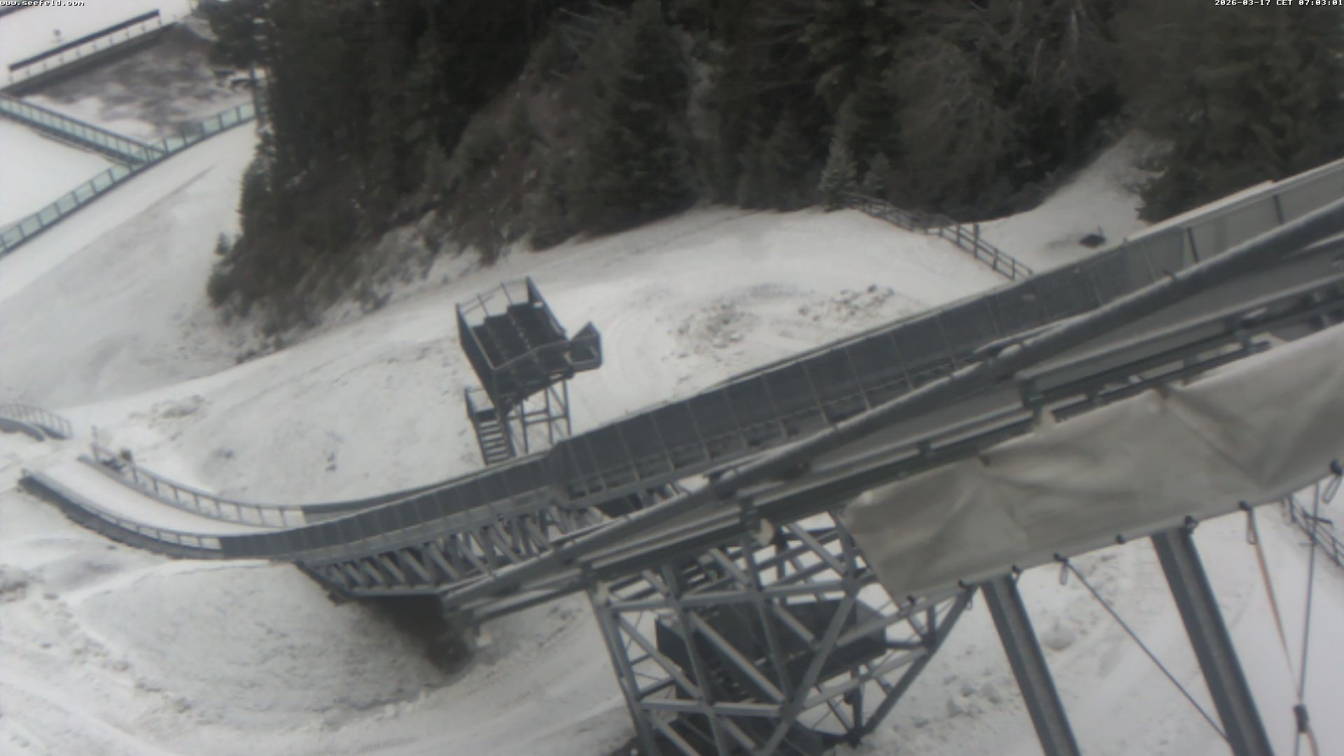 Archiv Foto Webcam Sprungschanze, Seefeld in Tirol