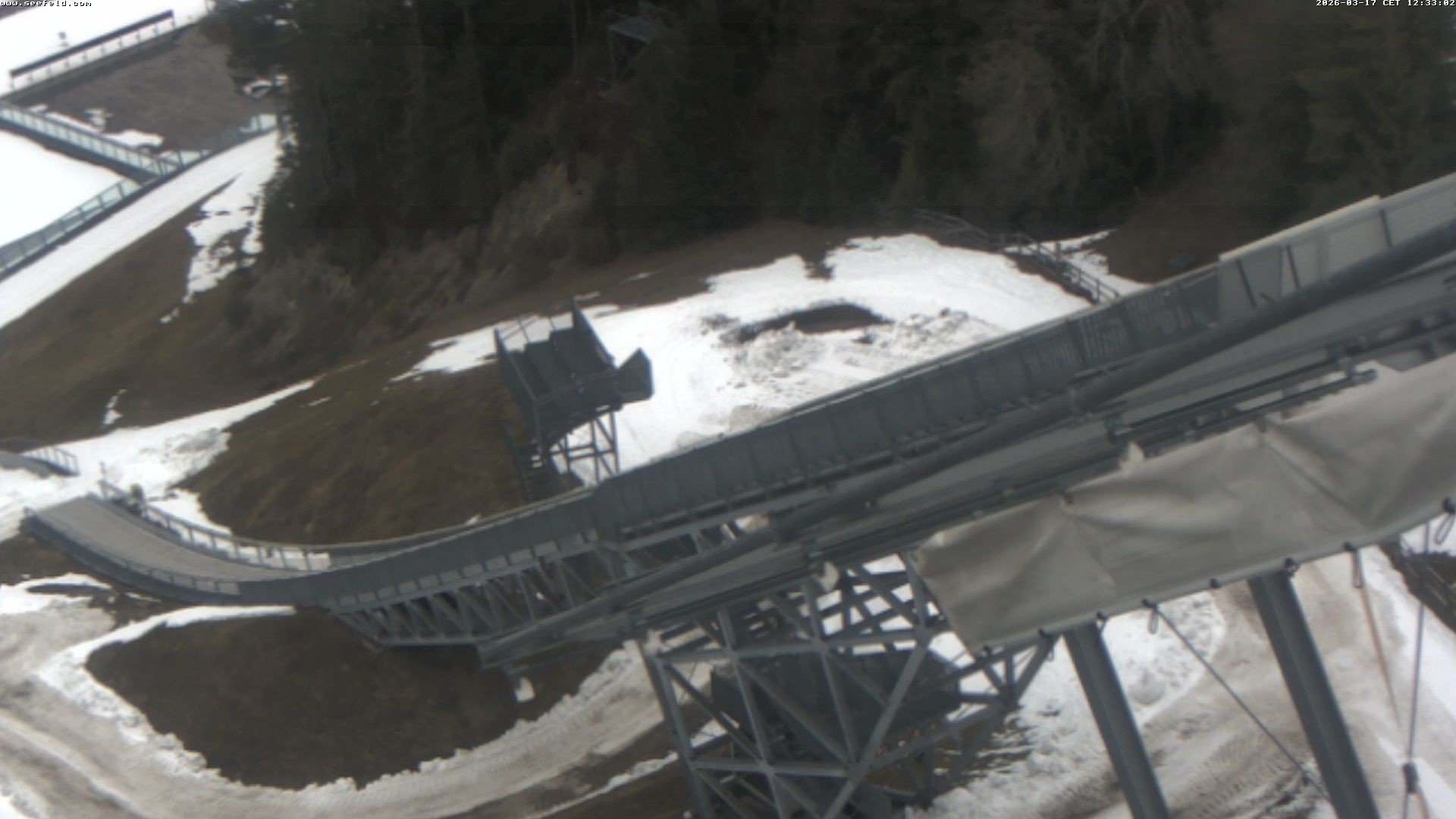 Archiv Foto Webcam Sprungschanze, Seefeld in Tirol