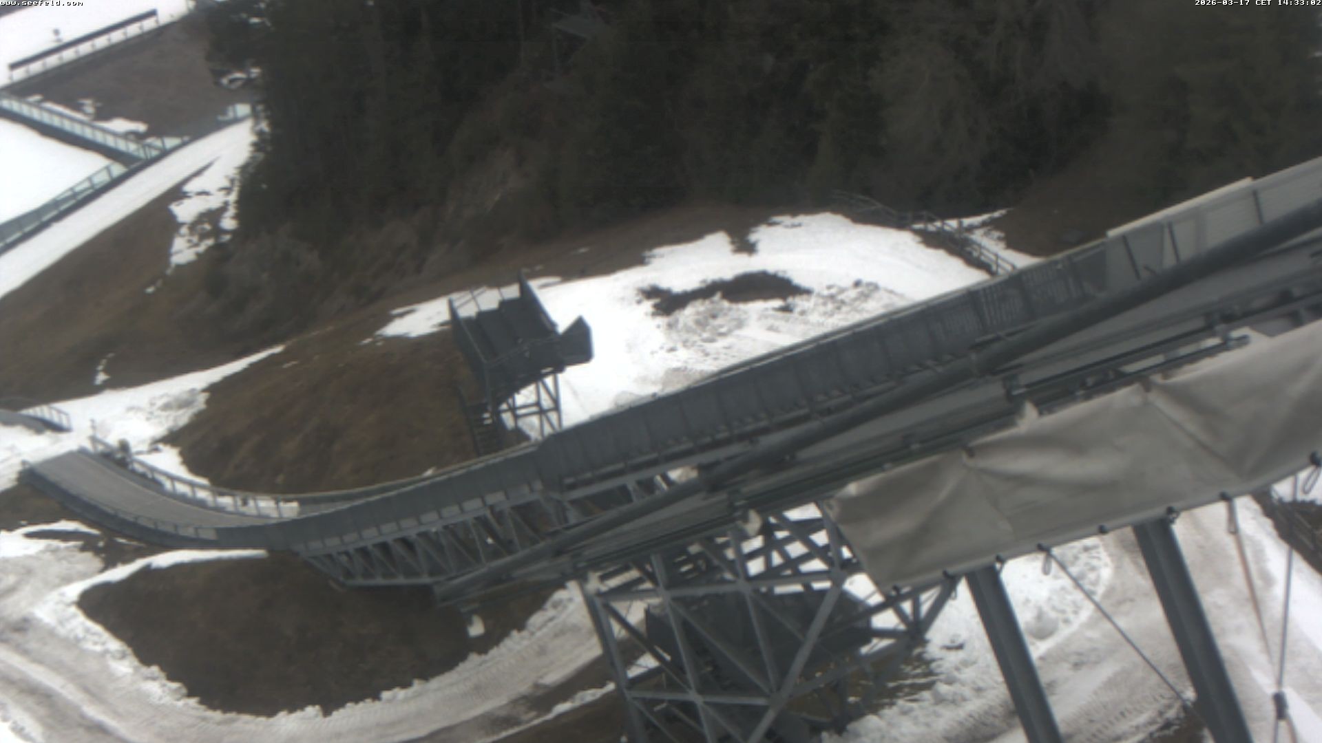 Archiv Foto Webcam Sprungschanze, Seefeld in Tirol