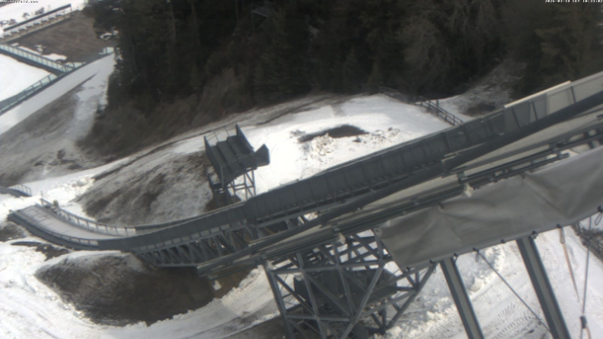 Archiv Foto Webcam Sprungschanze, Seefeld in Tirol