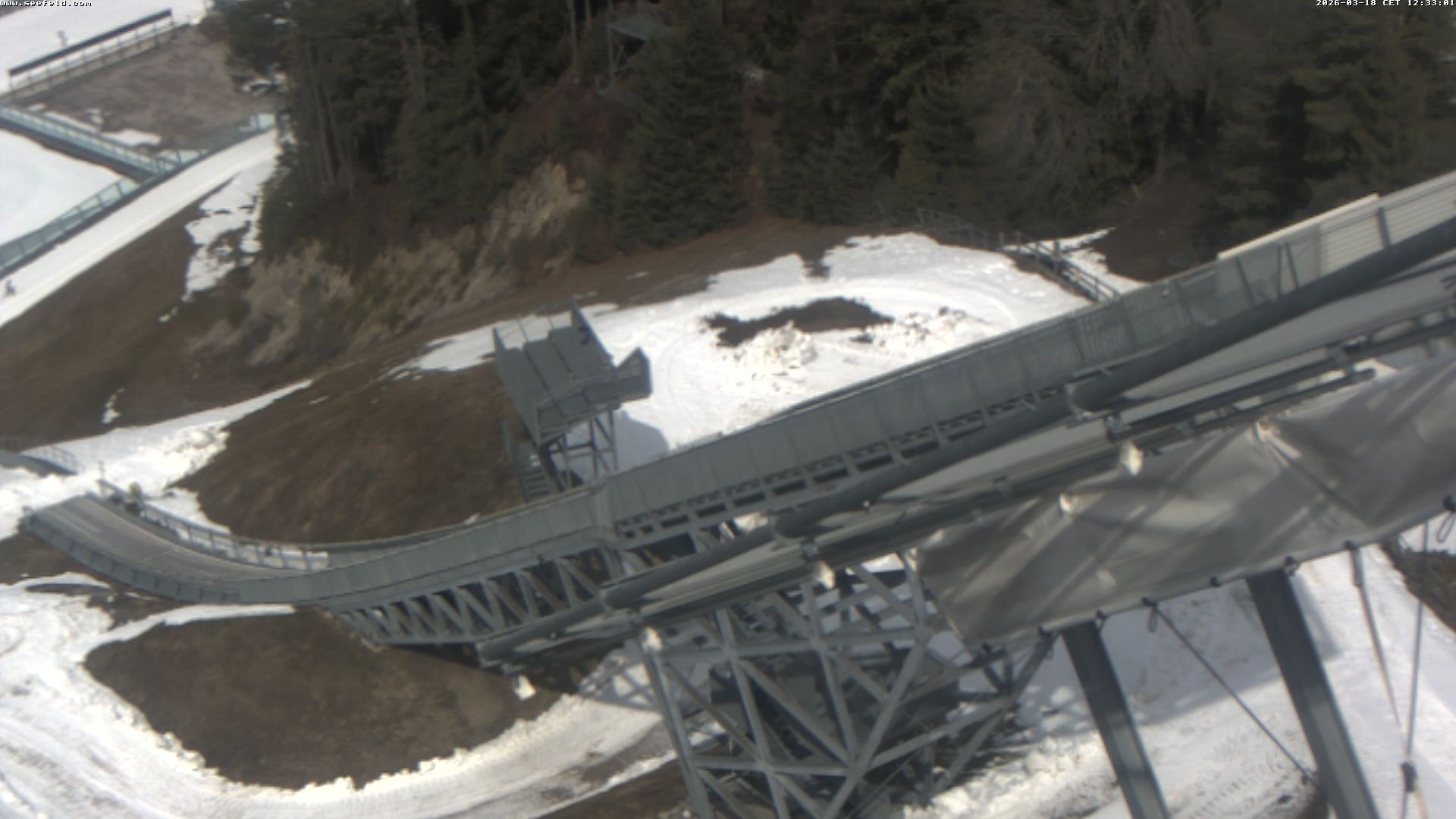 Archiv Foto Webcam Sprungschanze, Seefeld in Tirol