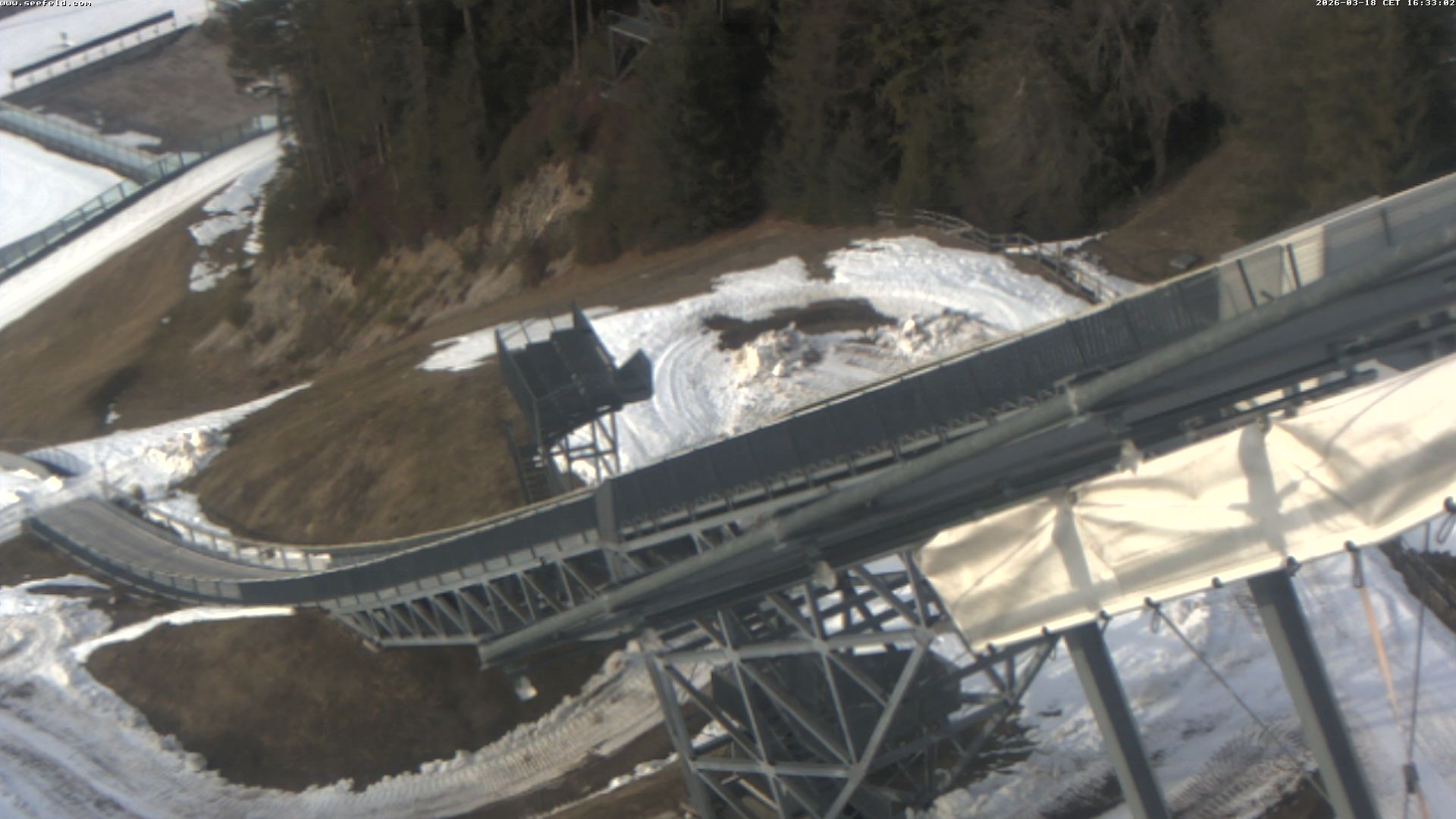 Archiv Foto Webcam Sprungschanze, Seefeld in Tirol