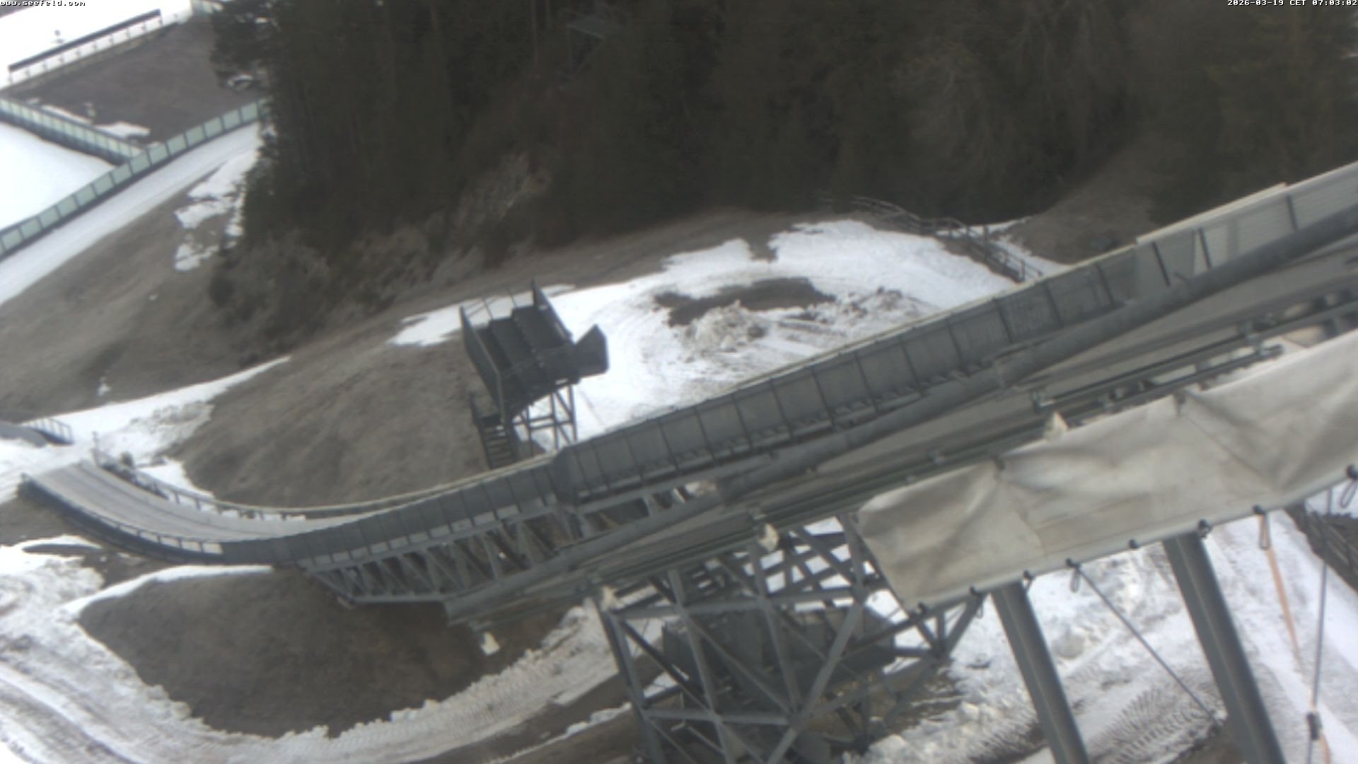 Archiv Foto Webcam Sprungschanze, Seefeld in Tirol