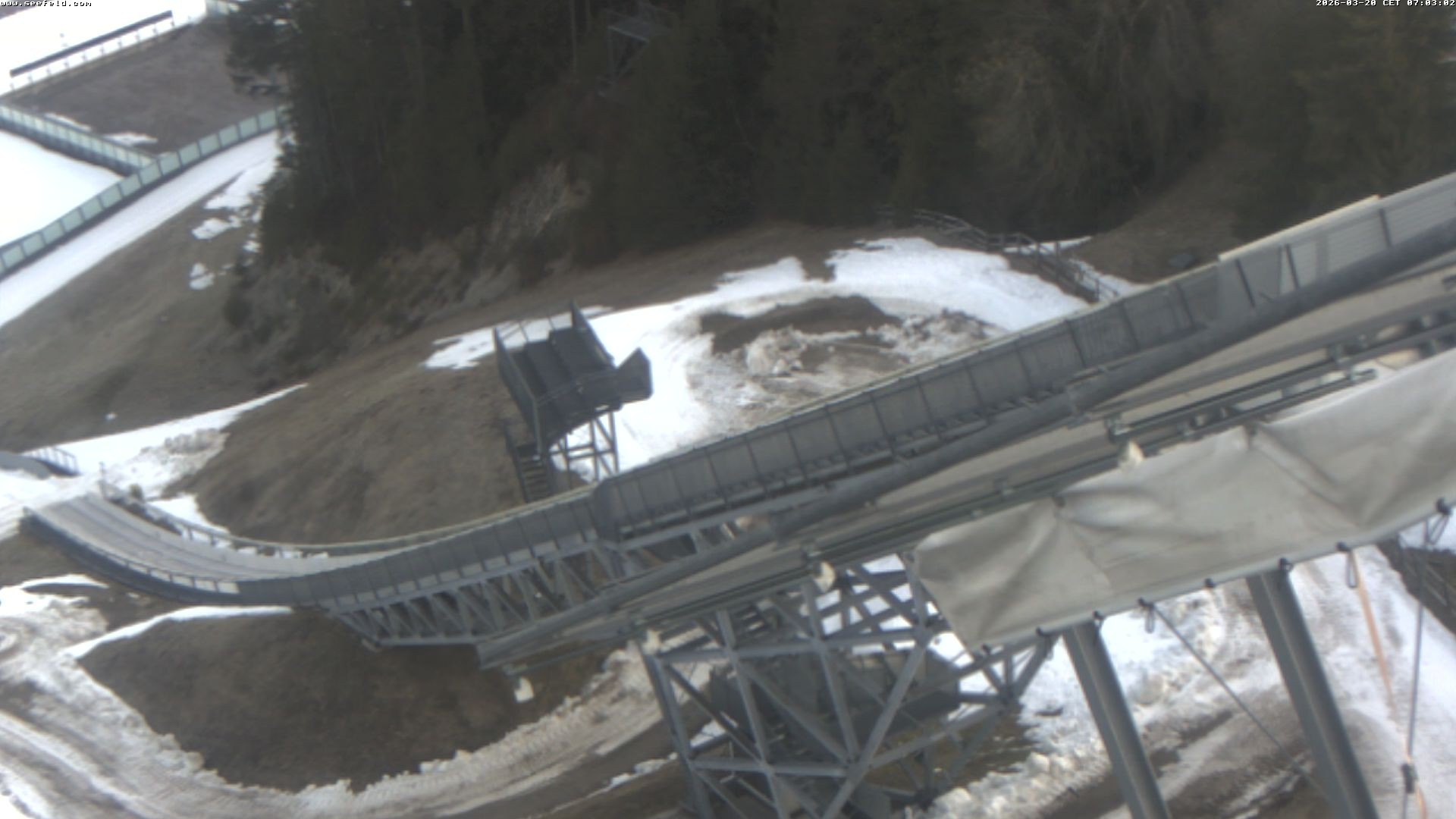 Archived image Webcam ski jump, Seefeld in Tyrol
