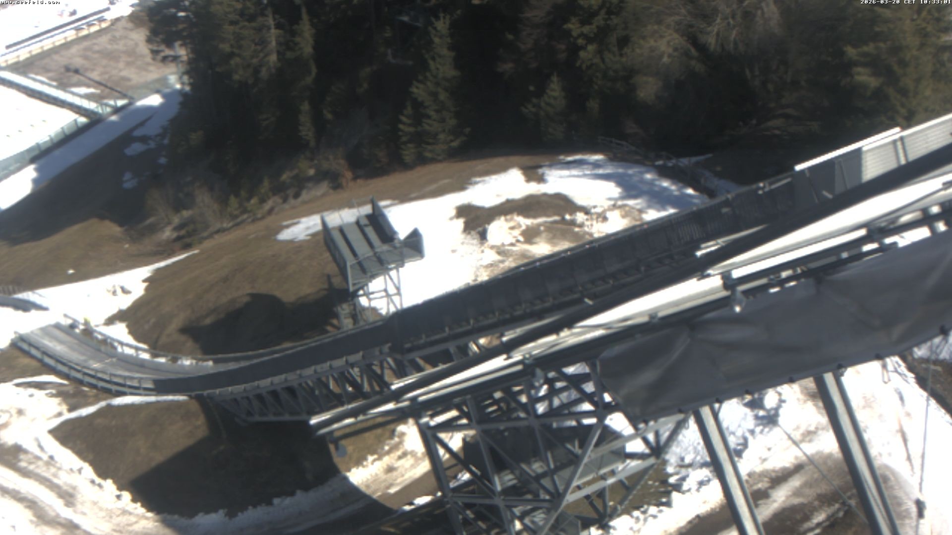 Archiv Foto Webcam Sprungschanze, Seefeld in Tirol
