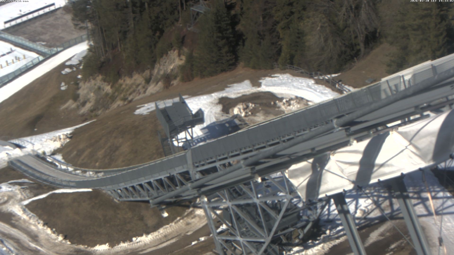 Archiv Foto Webcam Sprungschanze, Seefeld in Tirol