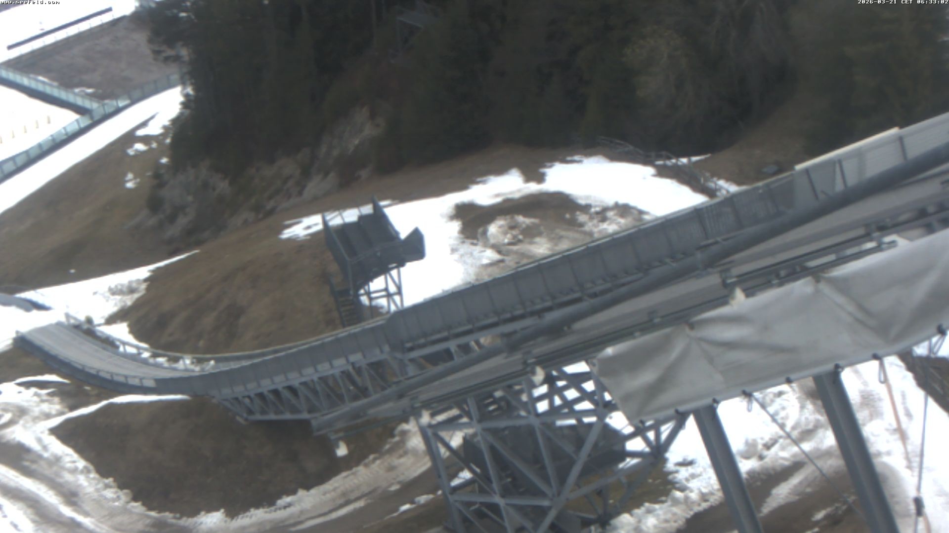 Archiv Foto Webcam Sprungschanze, Seefeld in Tirol