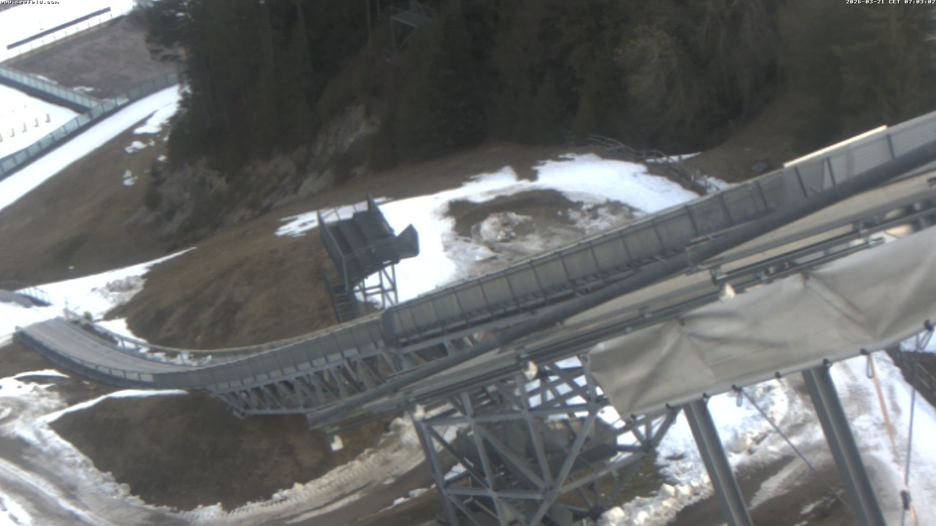 Archiv Foto Webcam Sprungschanze, Seefeld in Tirol