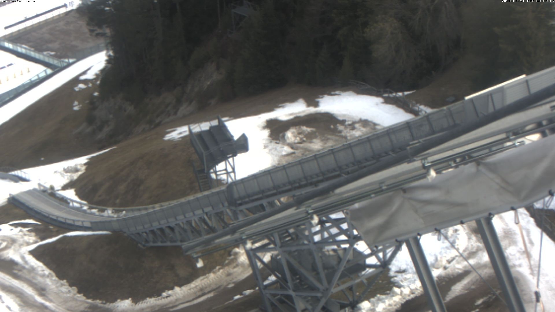 Archiv Foto Webcam Sprungschanze, Seefeld in Tirol