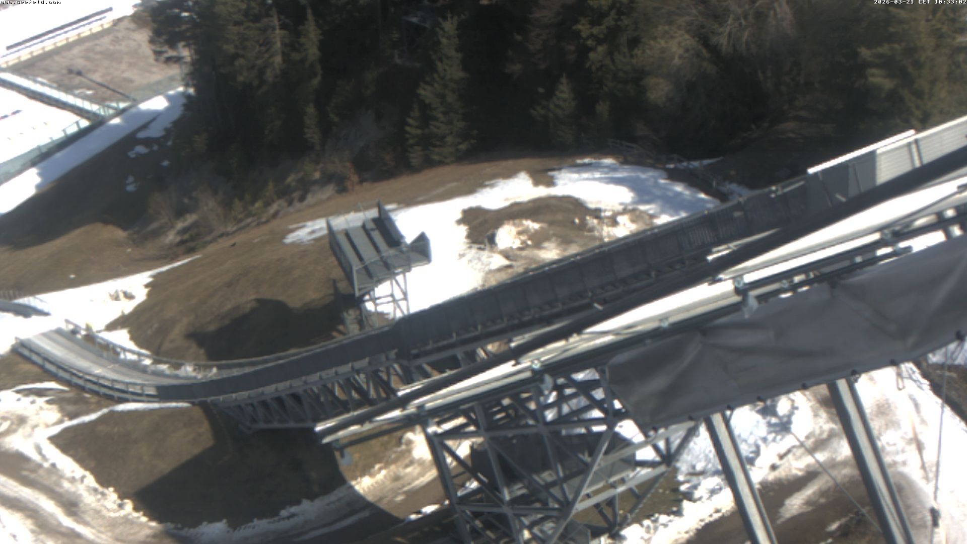 Archiv Foto Webcam Sprungschanze, Seefeld in Tirol