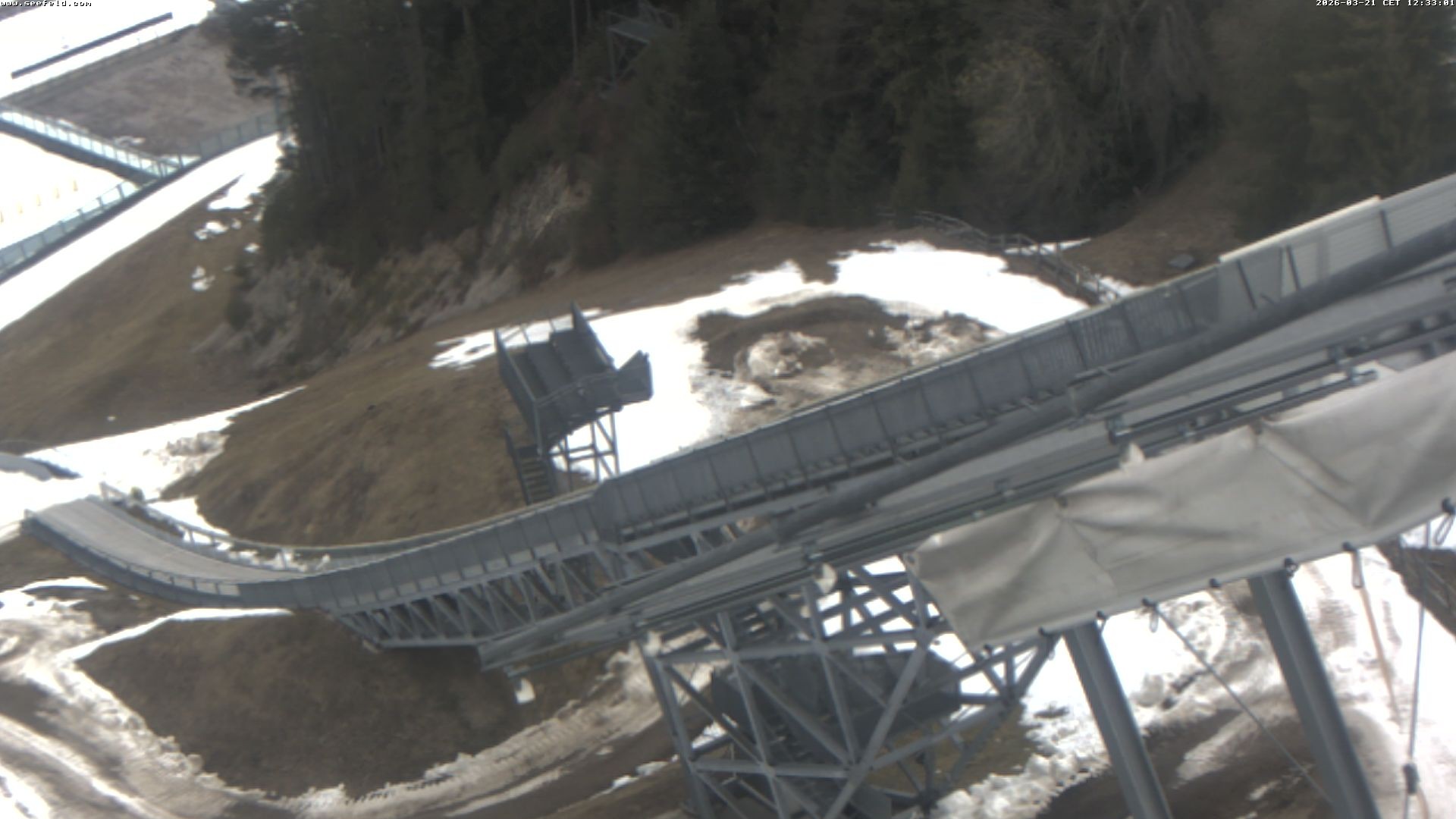 Archiv Foto Webcam Sprungschanze, Seefeld in Tirol