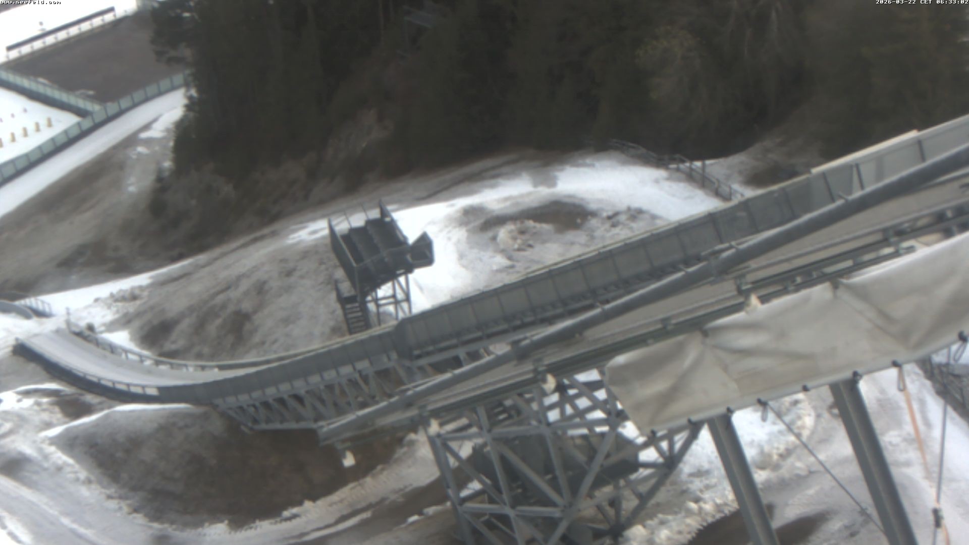 Archiv Foto Webcam Sprungschanze, Seefeld in Tirol