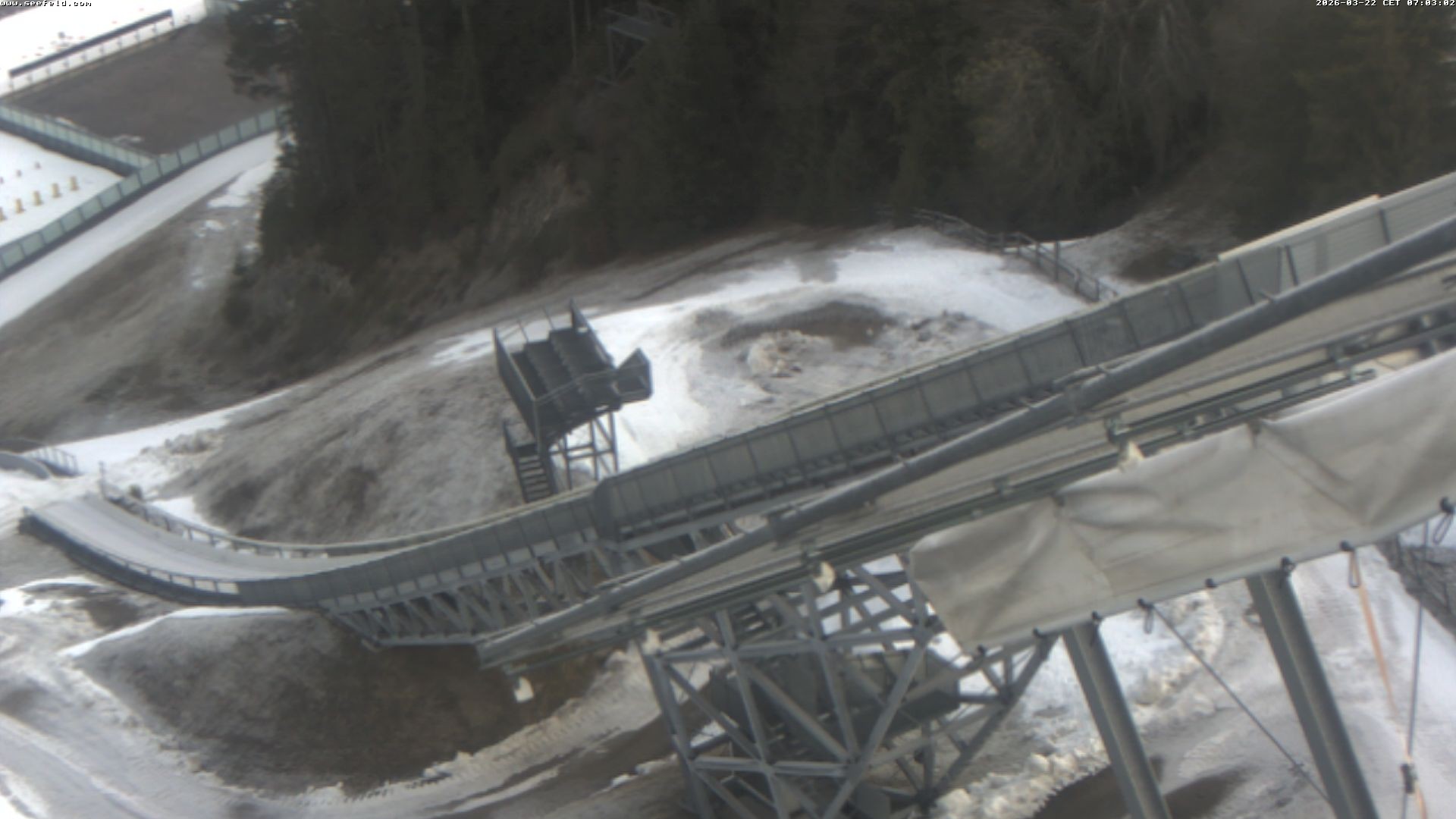 Archiv Foto Webcam Sprungschanze, Seefeld in Tirol