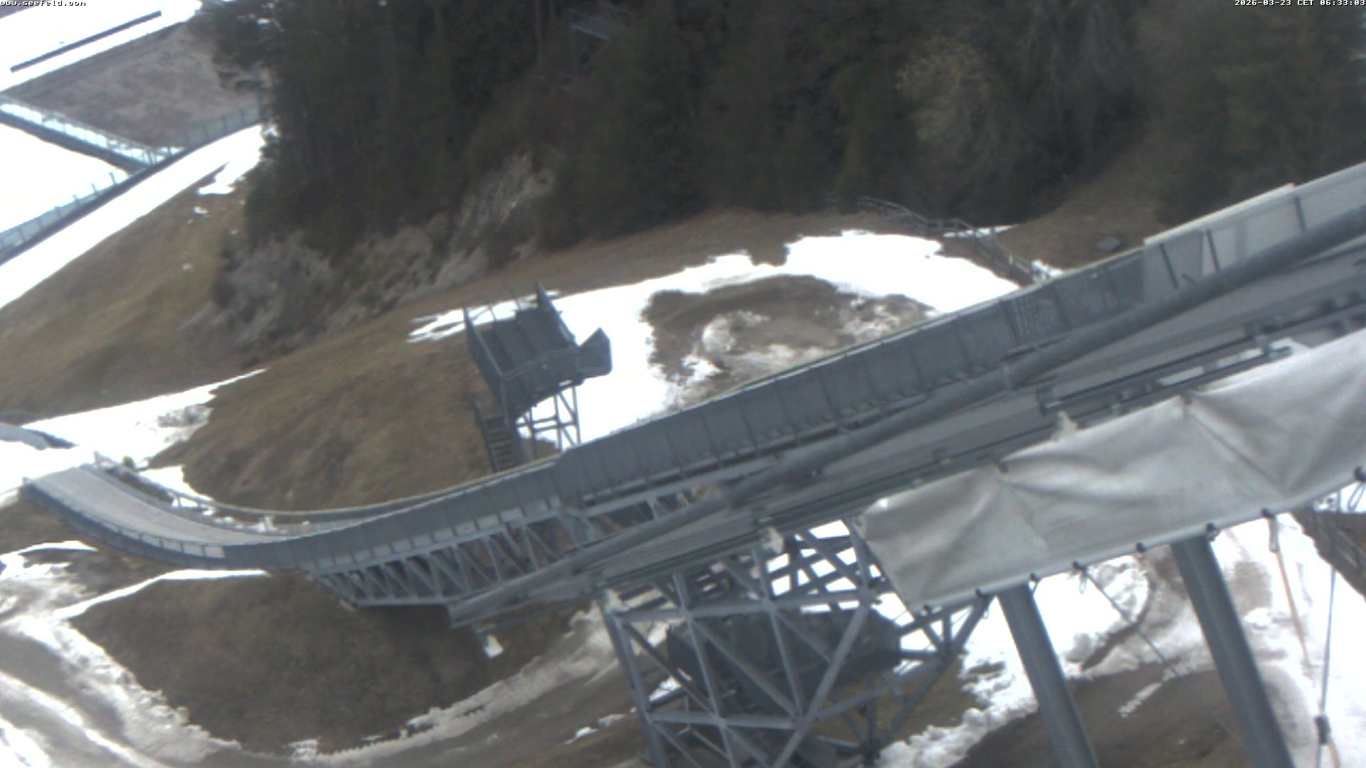 Archiv Foto Webcam Sprungschanze, Seefeld in Tirol