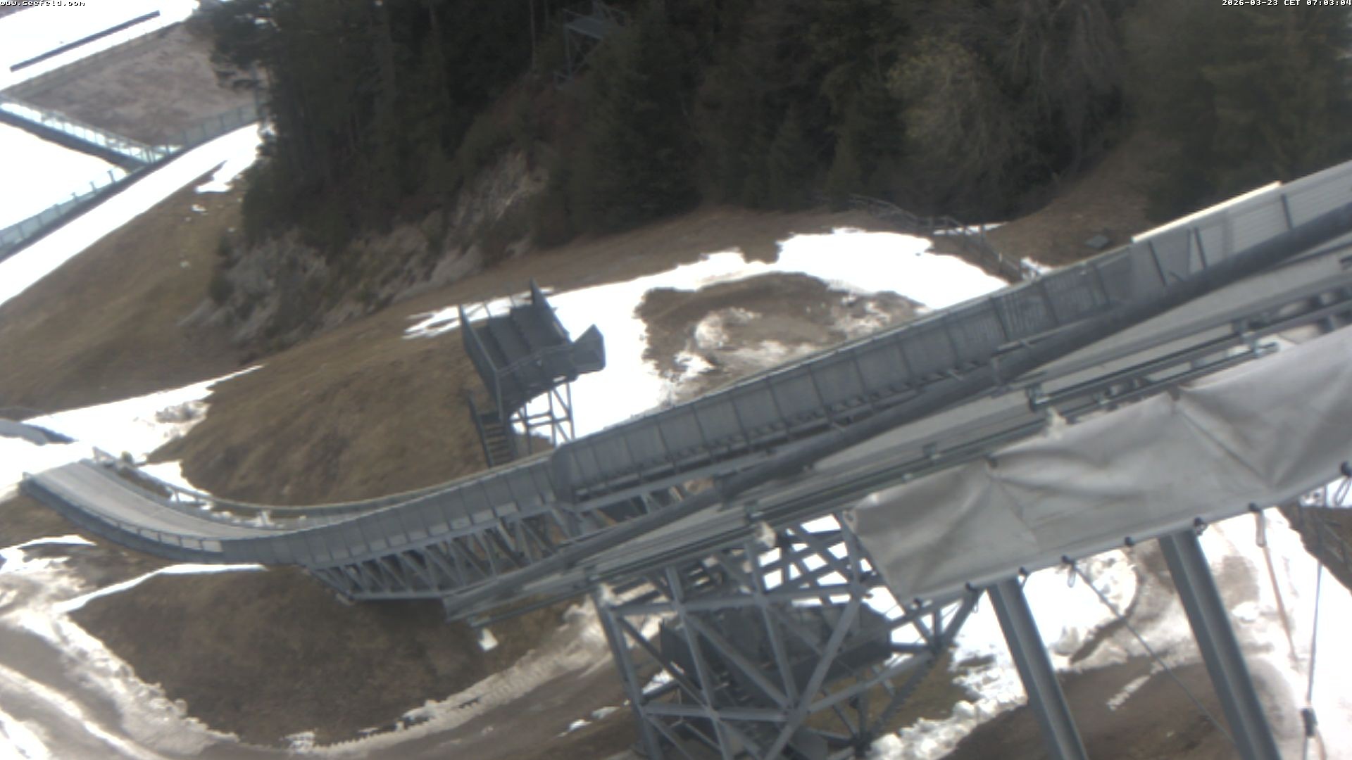 Archiv Foto Webcam Sprungschanze, Seefeld in Tirol