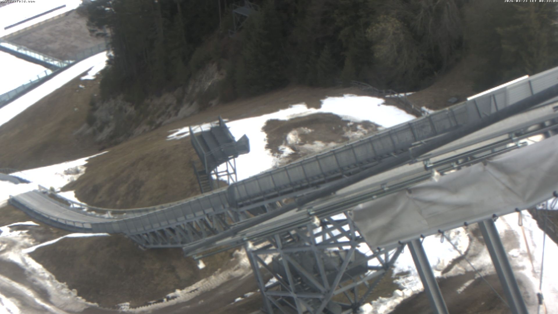 Archiv Foto Webcam Sprungschanze, Seefeld in Tirol
