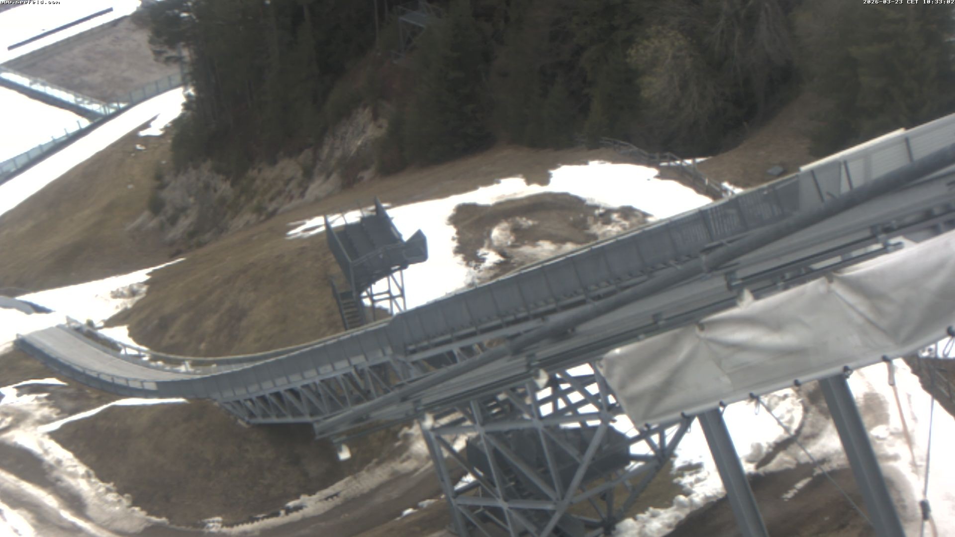 Archiv Foto Webcam Sprungschanze, Seefeld in Tirol